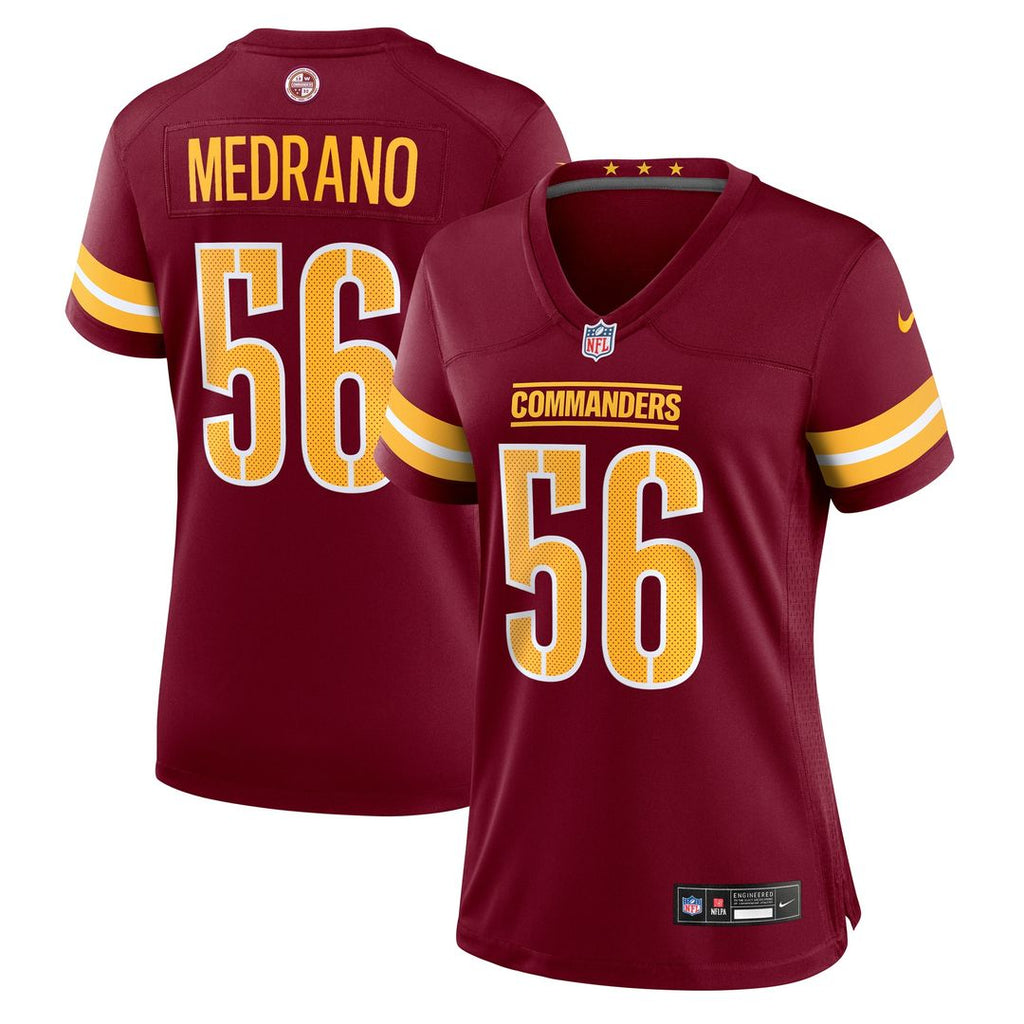 Kain Medrano Washington Commanders Nike Women's Team Game Jersey - Burgundy Official NFL Team Apparel Football Fan Gear