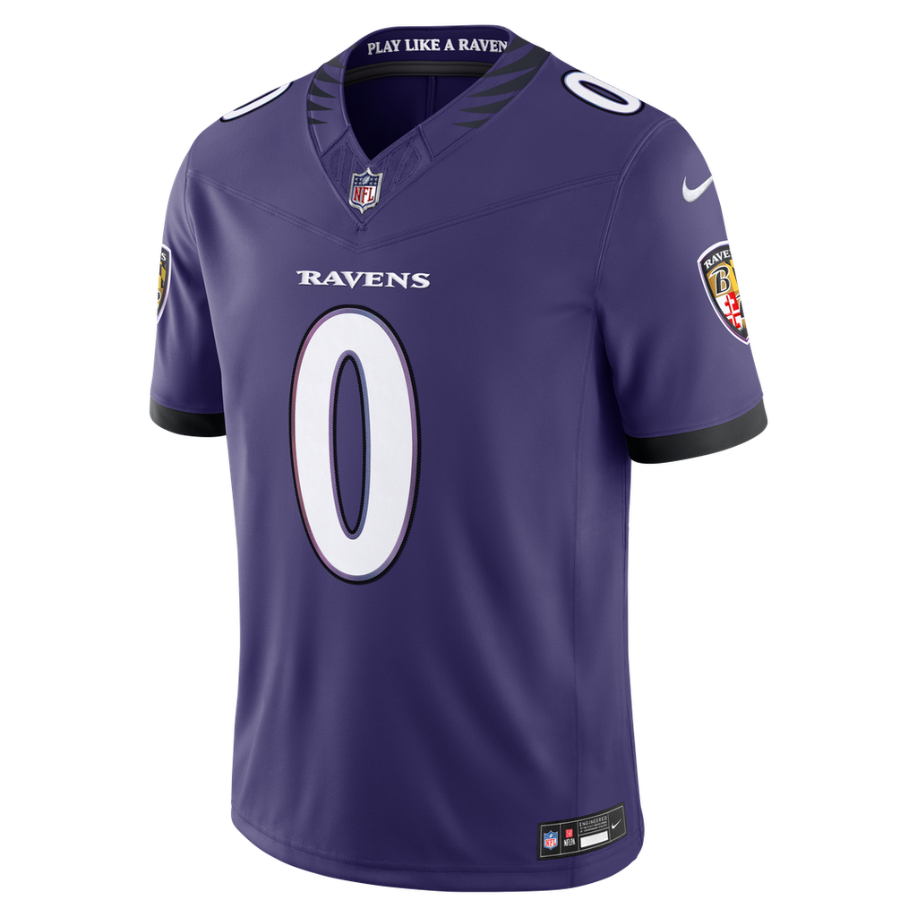 Roquan Smith Baltimore Ravens Nike Vapor F.U.S.E. Stitched Limited Jersey - Purple Official NFL Team Apparel Football Fan Gear