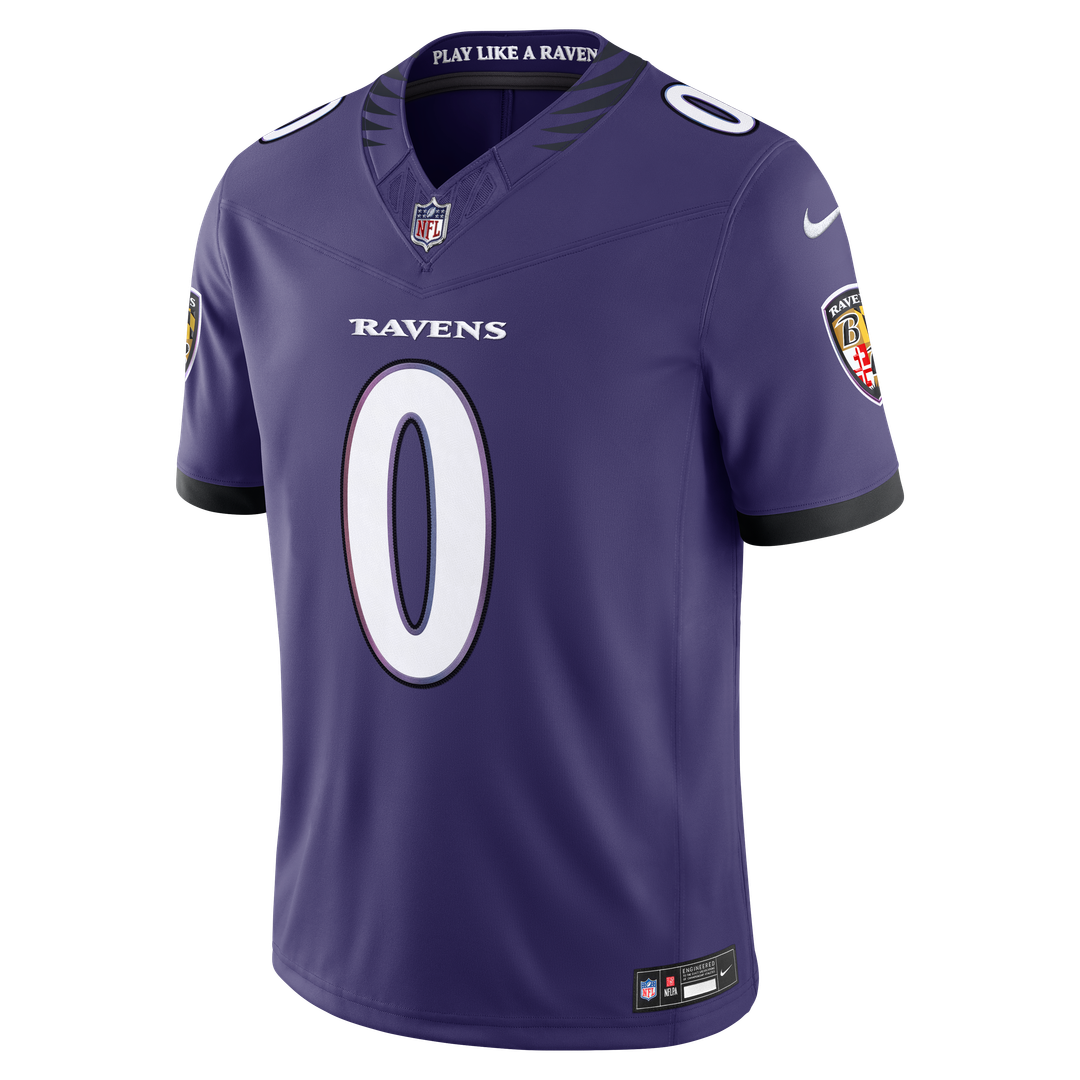 Roquan Smith Baltimore Ravens Nike Vapor F.U.S.E. Stitched Limited Jersey - Purple Official NFL Team Apparel Football Fan Gear