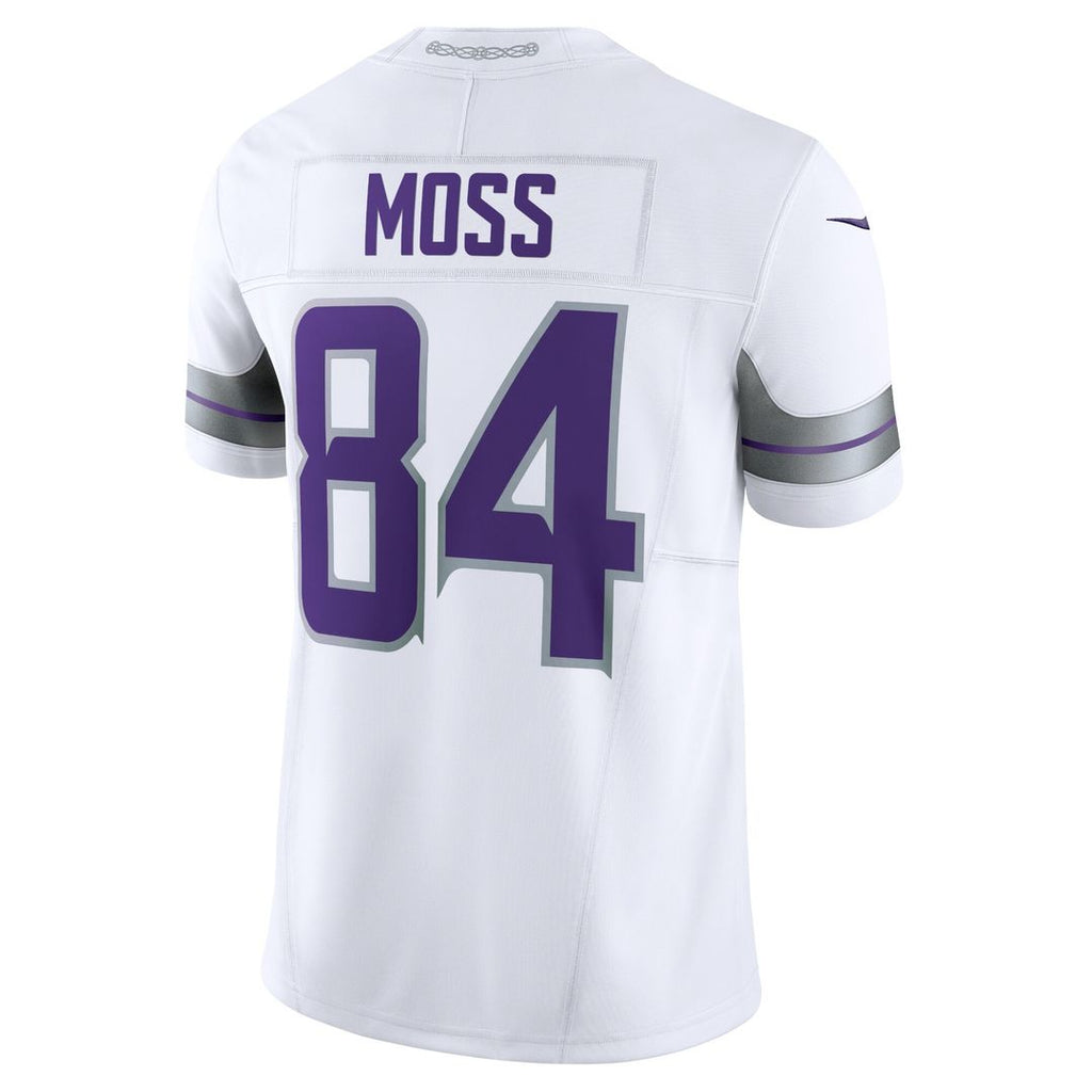 Randy Moss Minnesota Vikings Nike Alternate Vapor F.U.S.E. Retired Player Limited Jersey - White Official NFL Team Apparel Football Fan Gear