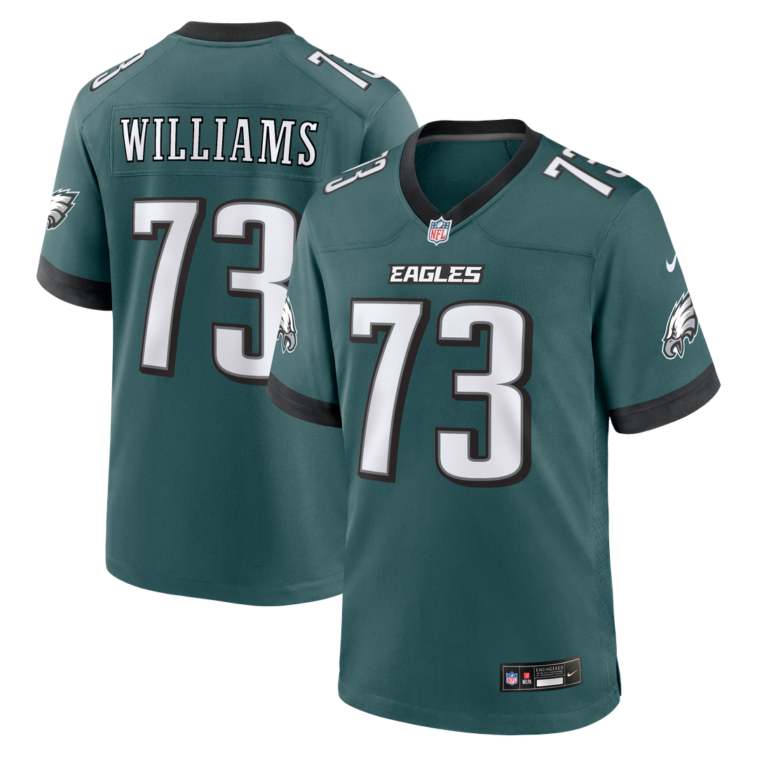 Cameron Williams Philadelphia Eagles Nike Team Game Jersey - Midnight Green Official NFL Team Apparel Football Fan Gear