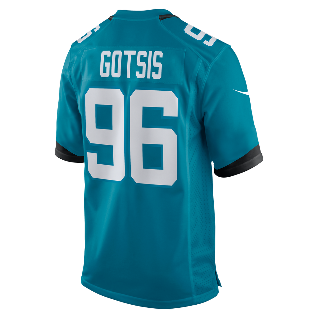 Adam Gotsis Jacksonville Jaguars Nike Game Jersey - Teal Official NFL Team Apparel Football Fan Gear