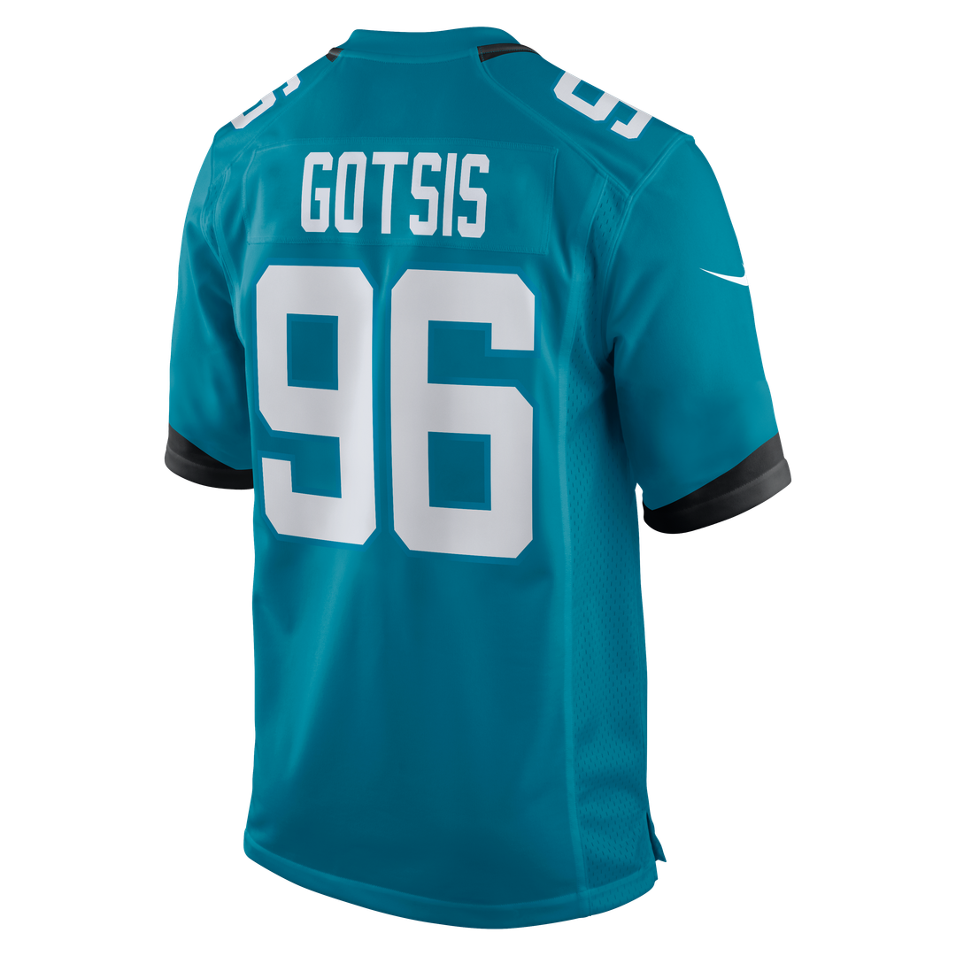 Adam Gotsis Jacksonville Jaguars Nike Game Jersey - Teal Official NFL Team Apparel Football Fan Gear