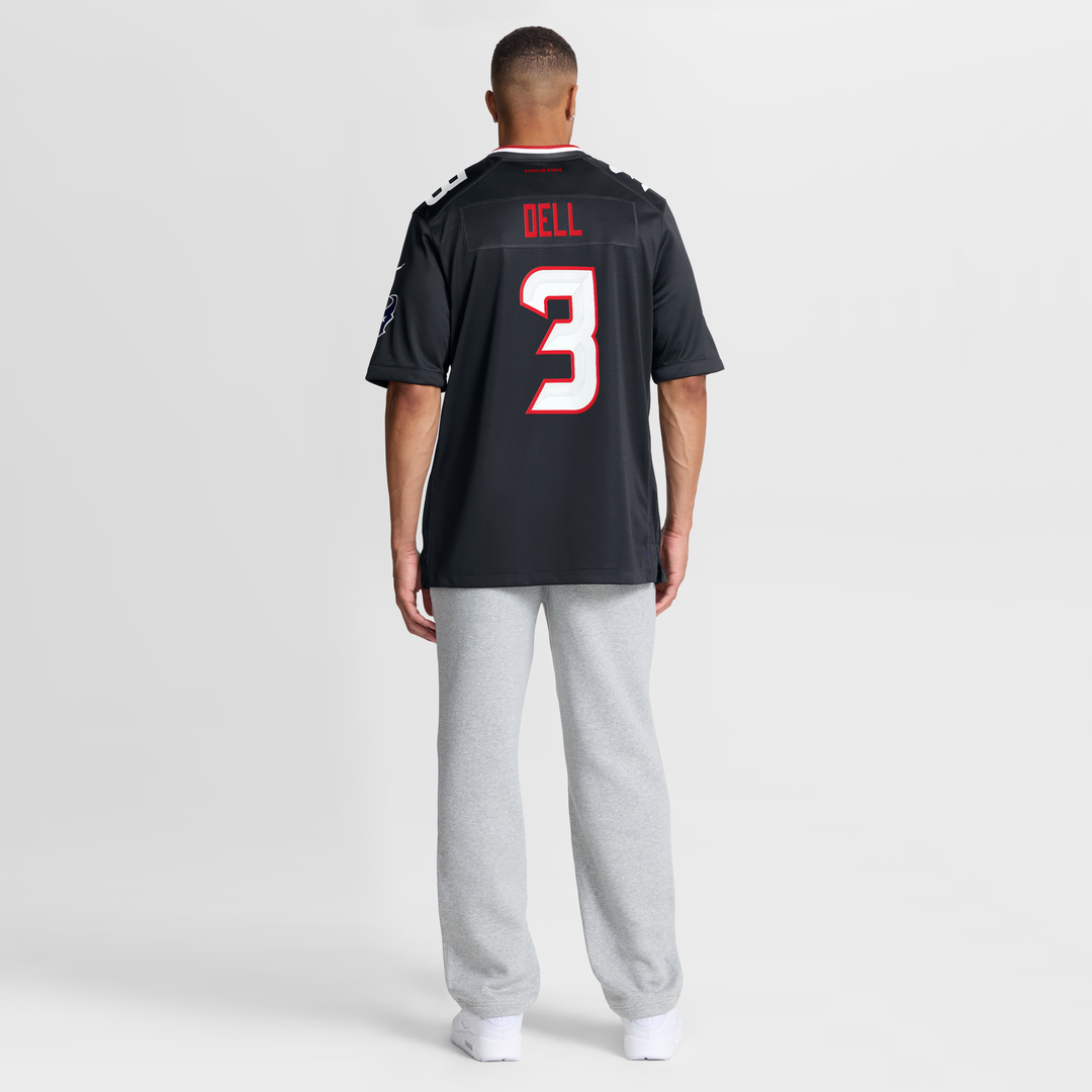 Tank Dell Houston Texans Nike Game Jersey - White Official NFL Team Apparel Football Fan Gear