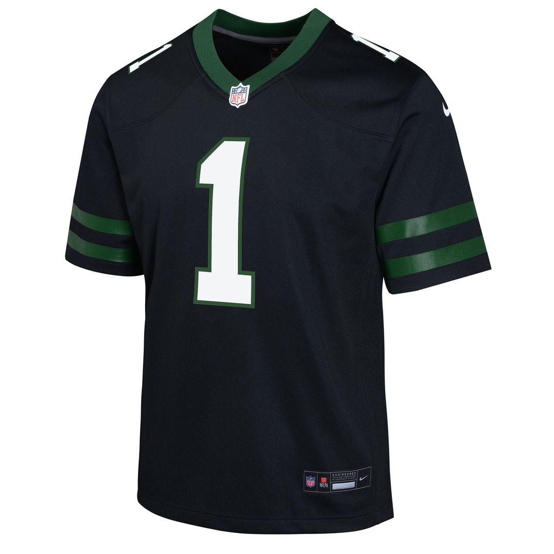 Ahmad Sauce Gardner New York Jets Nike Youth Game Jersey - Black Official NFL Team Apparel Football Fan Gear