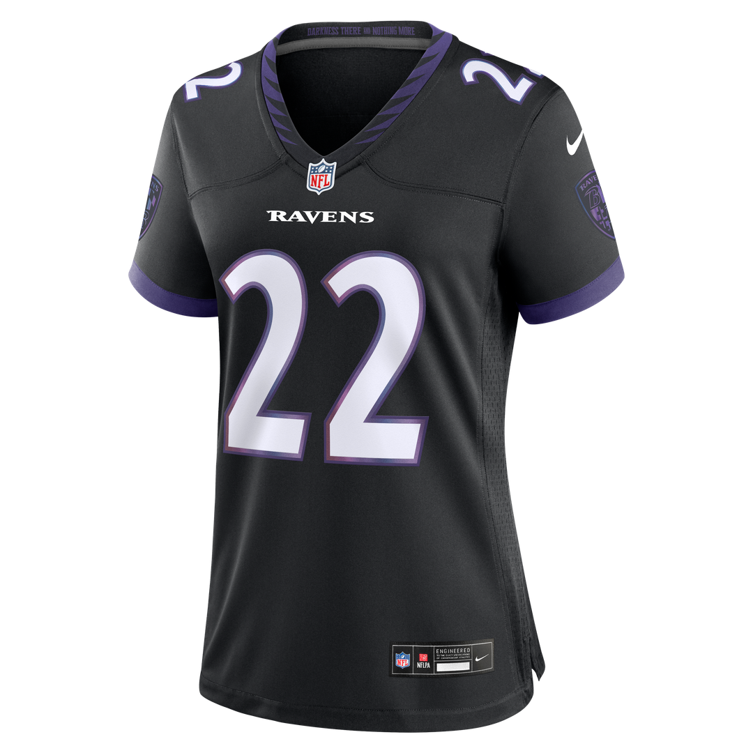 Derrick Henry Baltimore Ravens Nike Women's Alternate Game Jersey - Black Official NFL Team Apparel Football Fan Gear