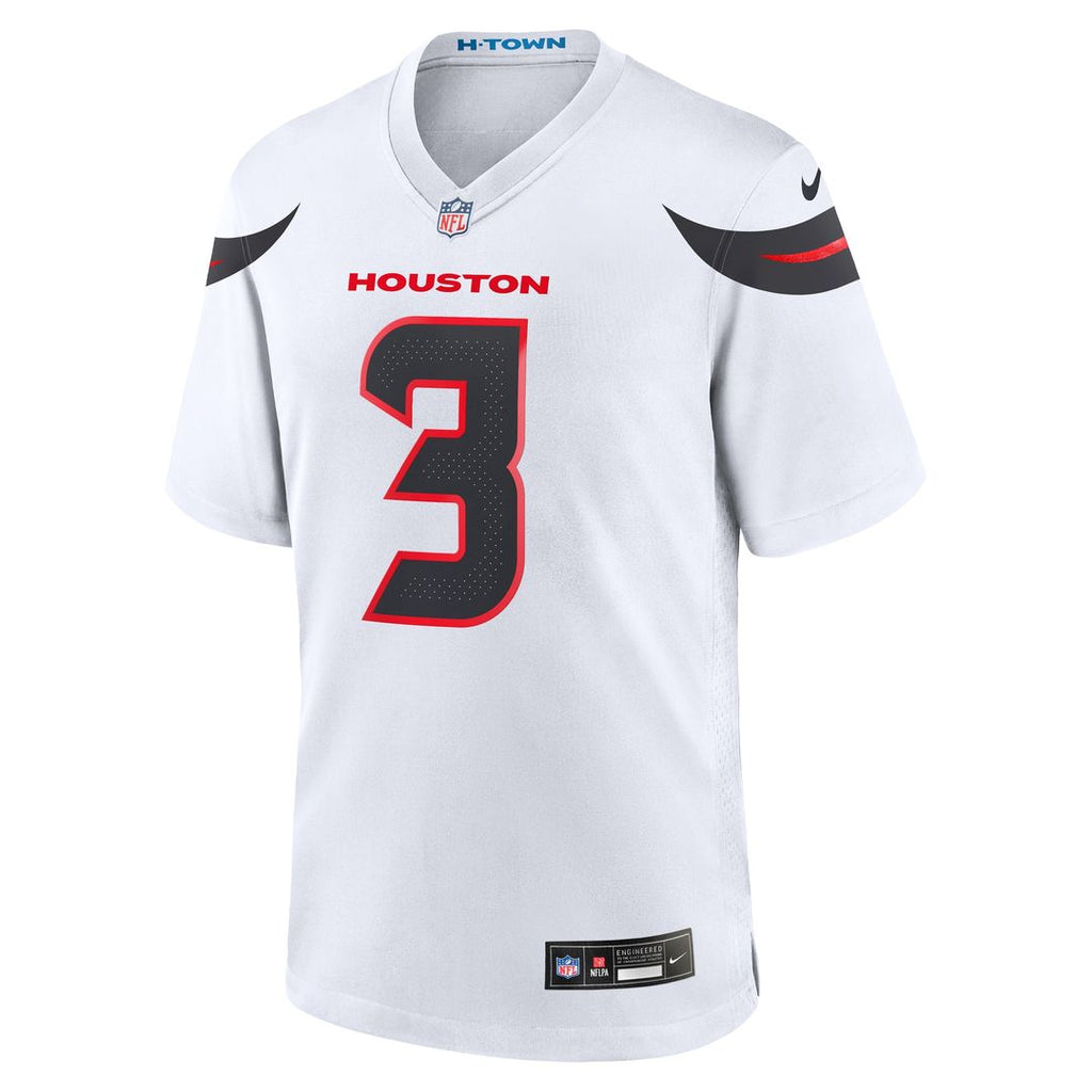 Tank Dell Houston Texans Nike Game Jersey - White Official NFL Team Apparel Football Fan Gear