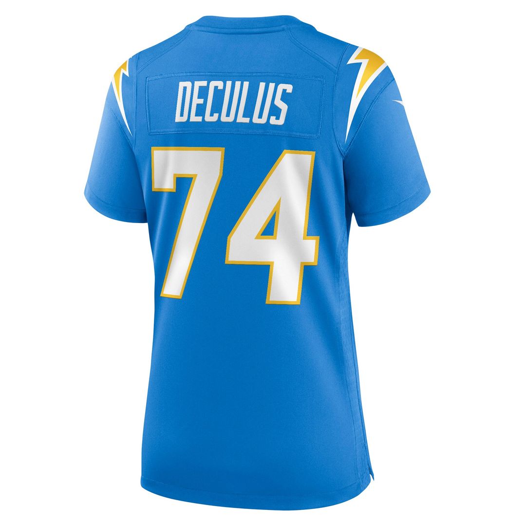 Austin Deculus Los Angeles Chargers Nike Women's Team Game Jersey - Powder Blue Official NFL Team Apparel Football Fan Gear