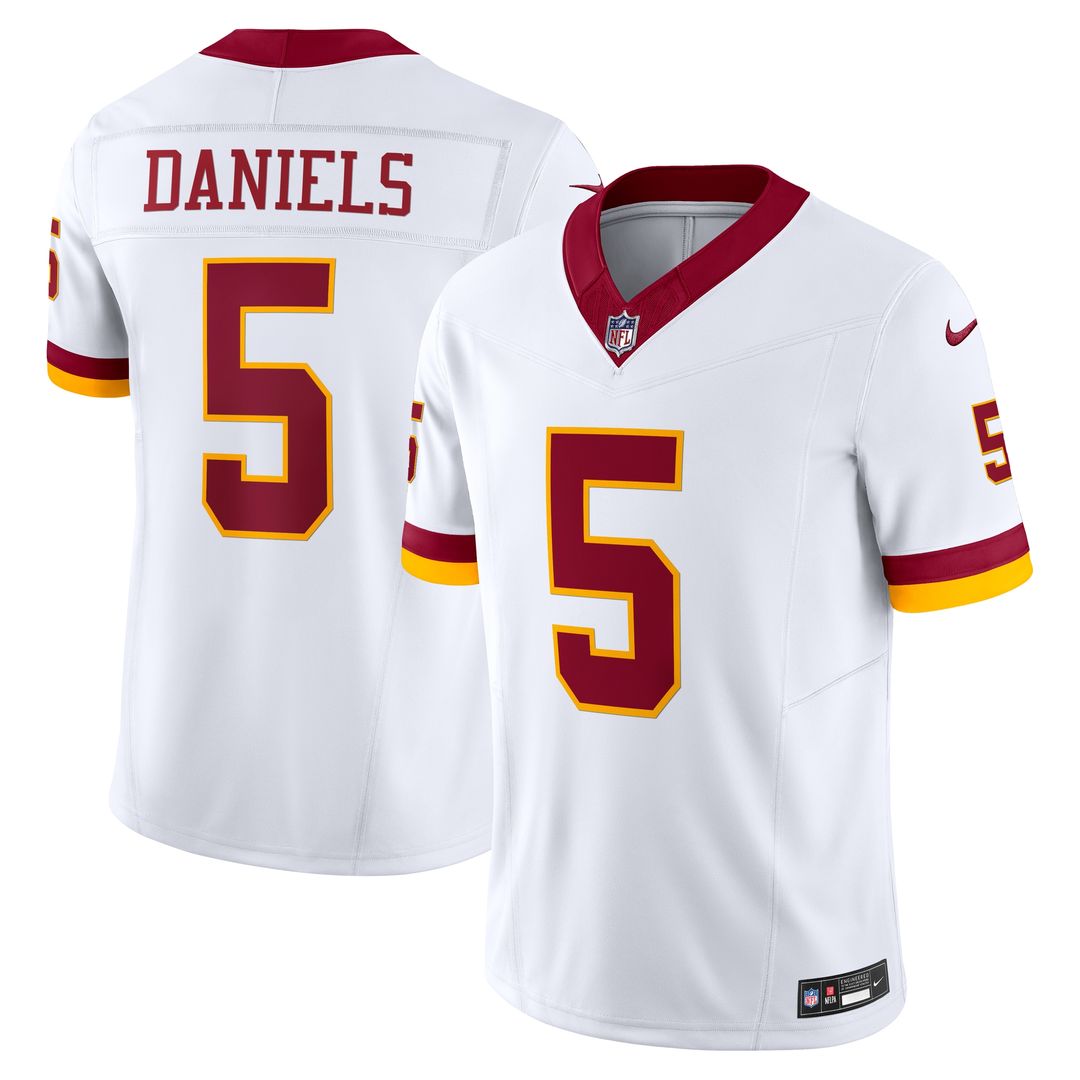 Jayden Daniels Washington Commanders Nike Vapor F.U.S.E. Limited Super Bowl Era Jersey - White Official NFL Team Apparel Football Fan Gear
