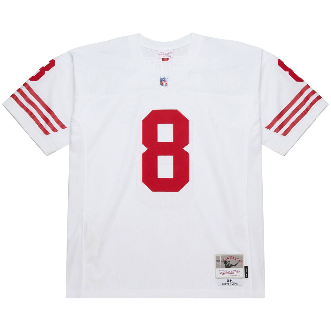 Steve Young San Francisco 49ers Mitchell & Ness 1994 Legacy Replica Jersey - White Official NFL Team Apparel Football Fan Gear