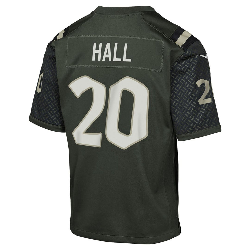 Breece Hall New York Jets Nike Youth 2025 Rivalries Collection Game Jersey - Gotham Green Official NFL Team Apparel Football Fan Gear