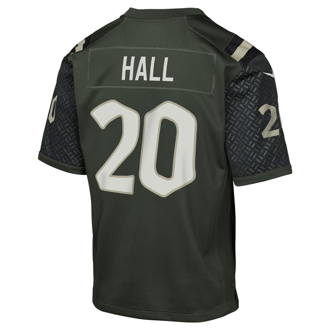 Breece Hall New York Jets Nike Youth 2025 Rivalries Collection Game Jersey - Gotham Green Official NFL Team Apparel Football Fan Gear