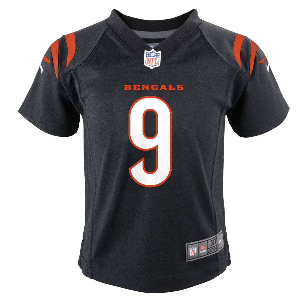 Joe Burrow Cincinnati Bengals Nike Toddler Game Jersey - Black Official NFL Team Apparel Football Fan Gear