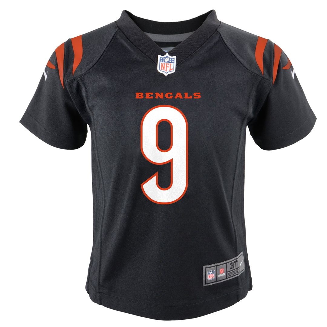 Joe Burrow Cincinnati Bengals Nike Toddler Game Jersey - Black Official NFL Team Apparel Football Fan Gear