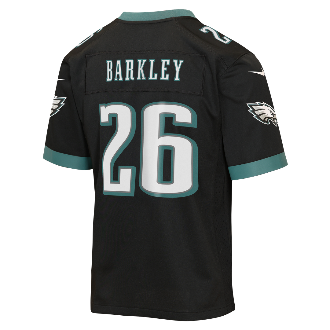 Saquon Barkley Philadelphia Eagles Nike Youth Alternate Game Jersey - Black Official NFL Team Apparel Football Fan Gear