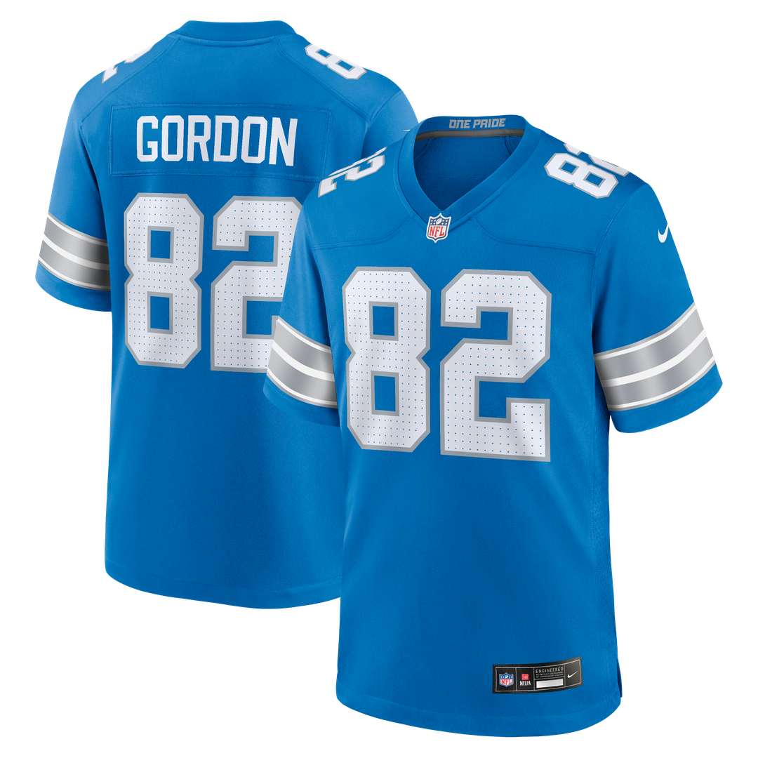 Thomas Gordon Detroit Lions Nike Team Game Jersey - Blue Official NFL Team Apparel Football Fan Gear