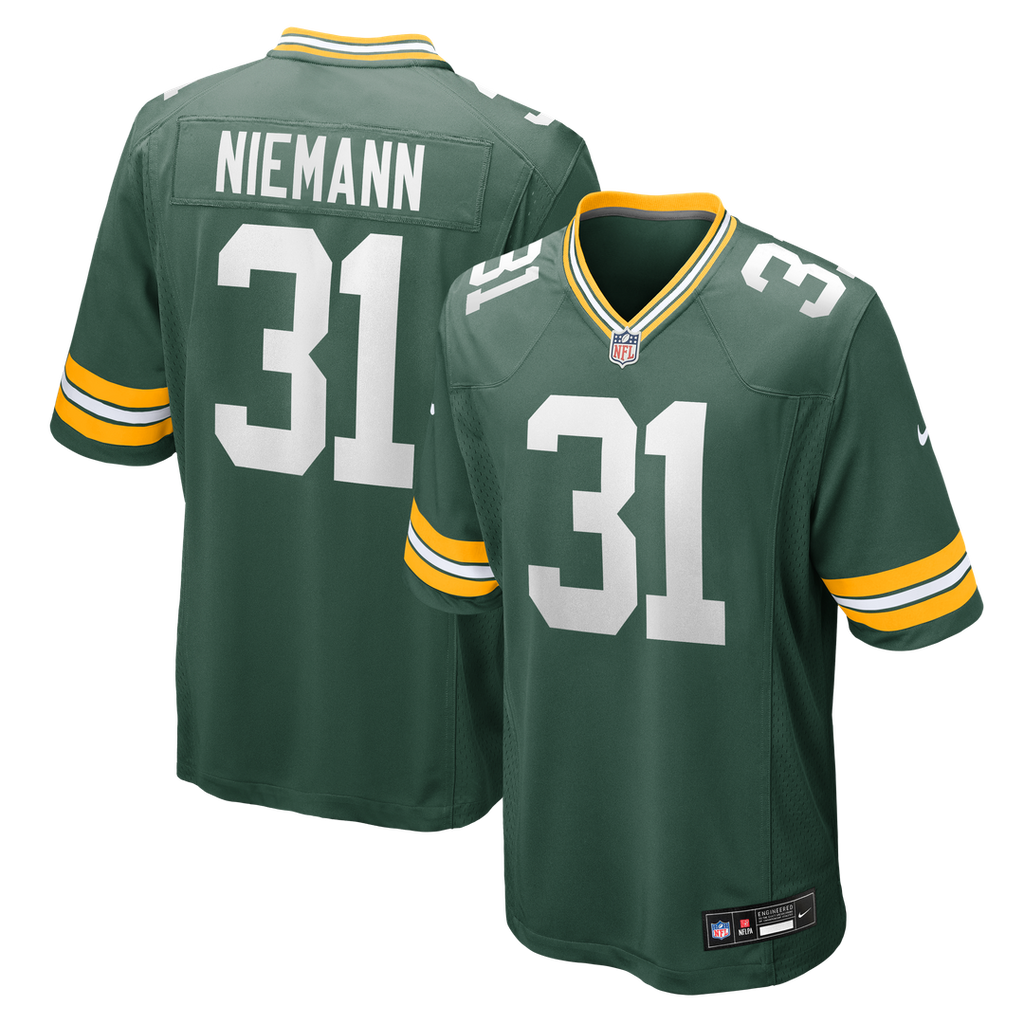 Nick Niemann Green Bay Packers Nike Team Game Jersey - Green Official NFL Team Apparel Football Fan Gear