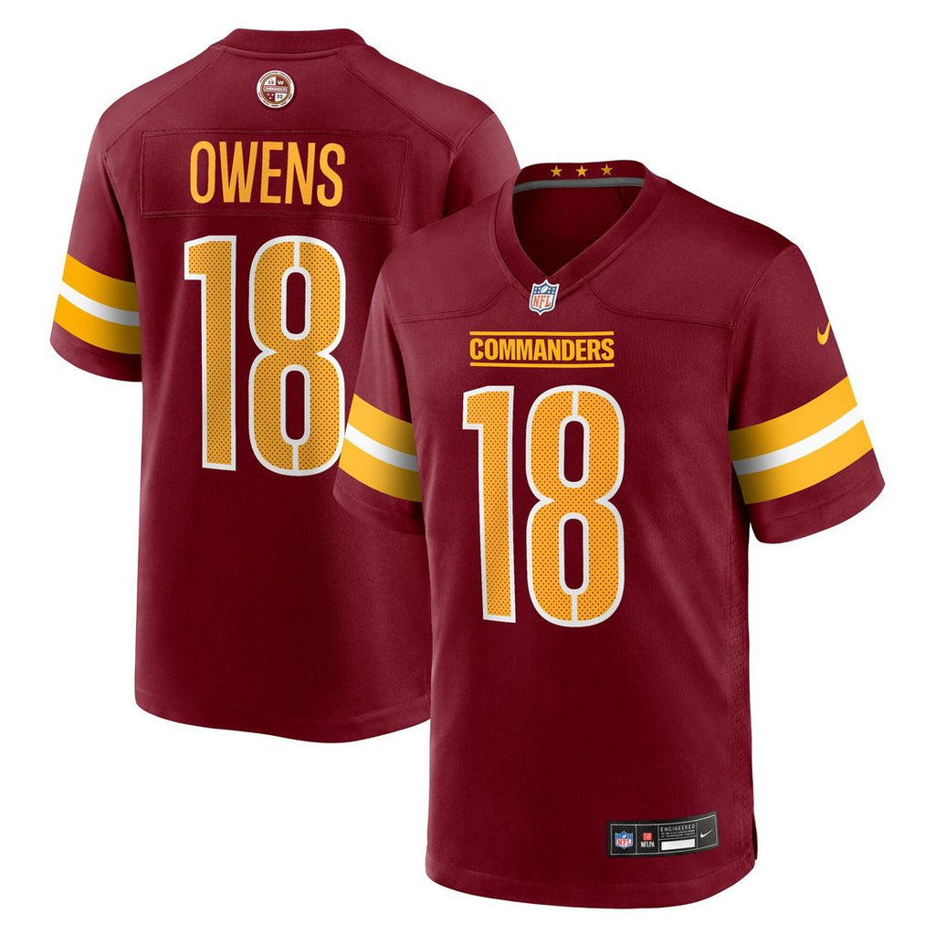 Tyler Owens Washington Commanders Nike Team Game Jersey - Burgundy Official NFL Team Apparel Football Fan Gear