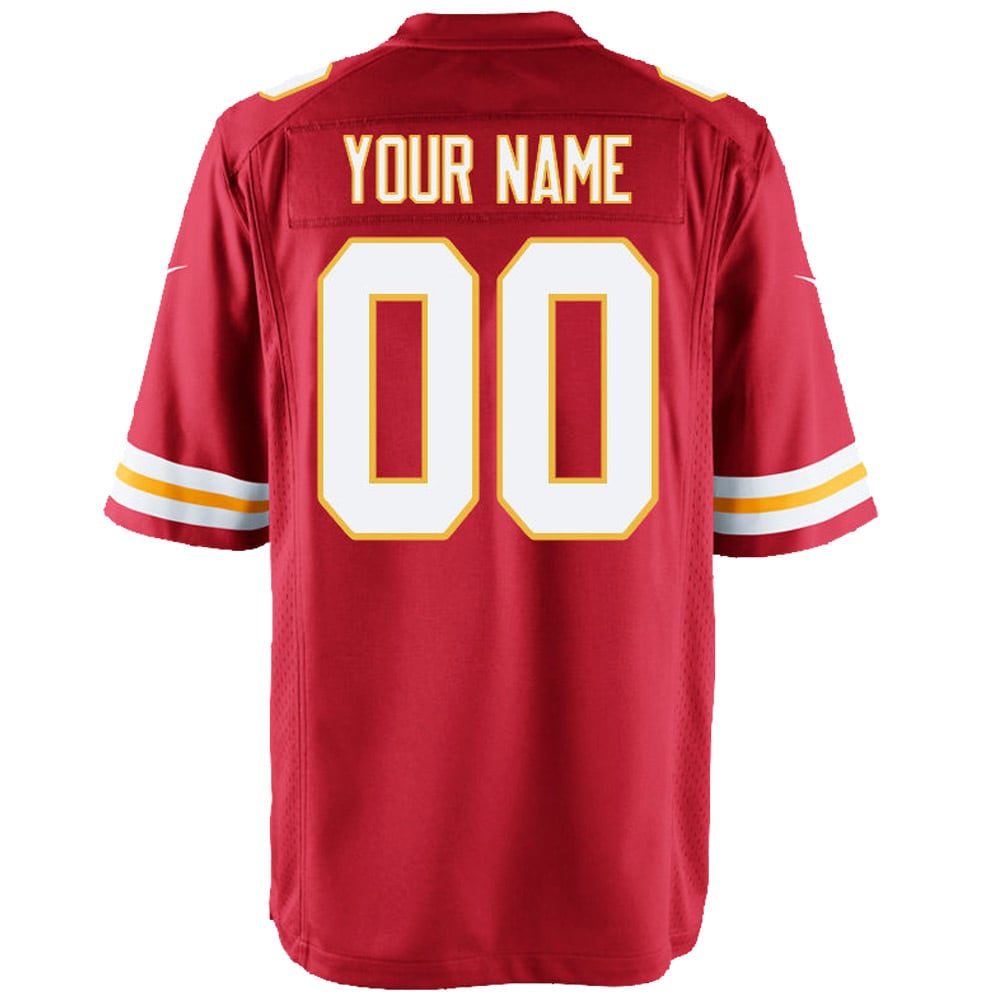 Kansas City Chiefs Nike Youth Custom Game Jersey - Red Official NFL Team Apparel Football Fan Gear