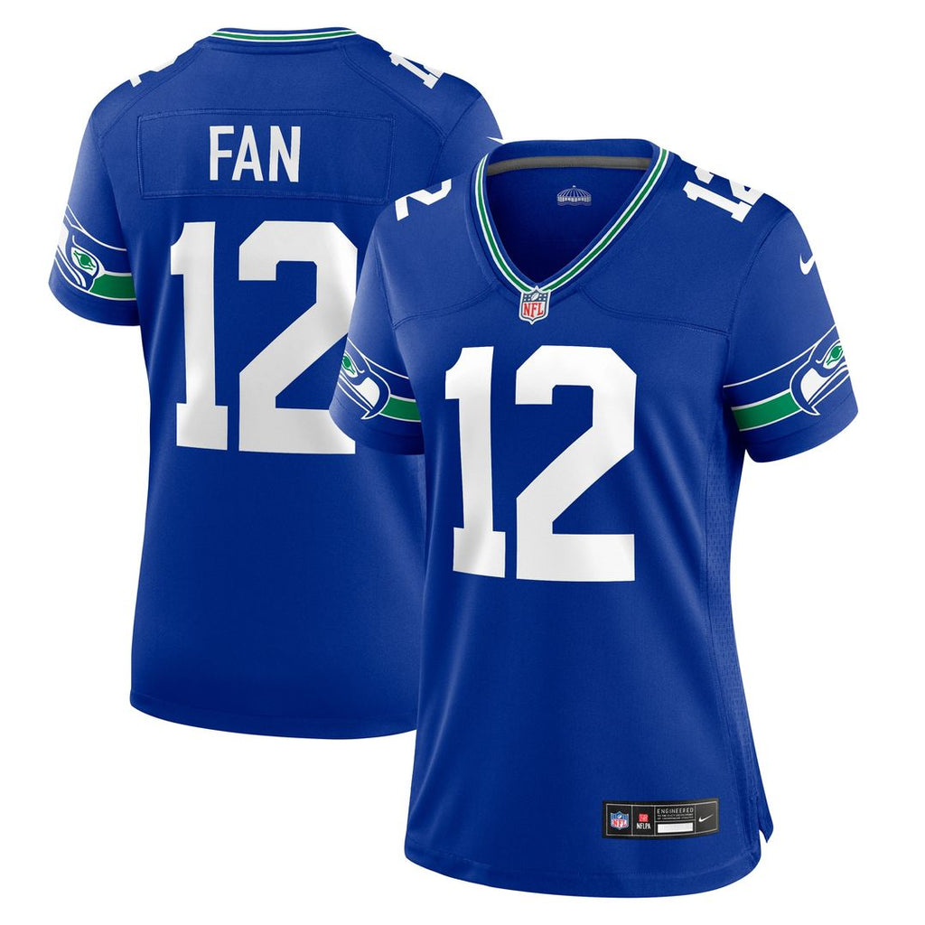 12s Seattle Seahawks Nike Women's Player Jersey - Royal Official NFL Team Apparel Football Fan Gear