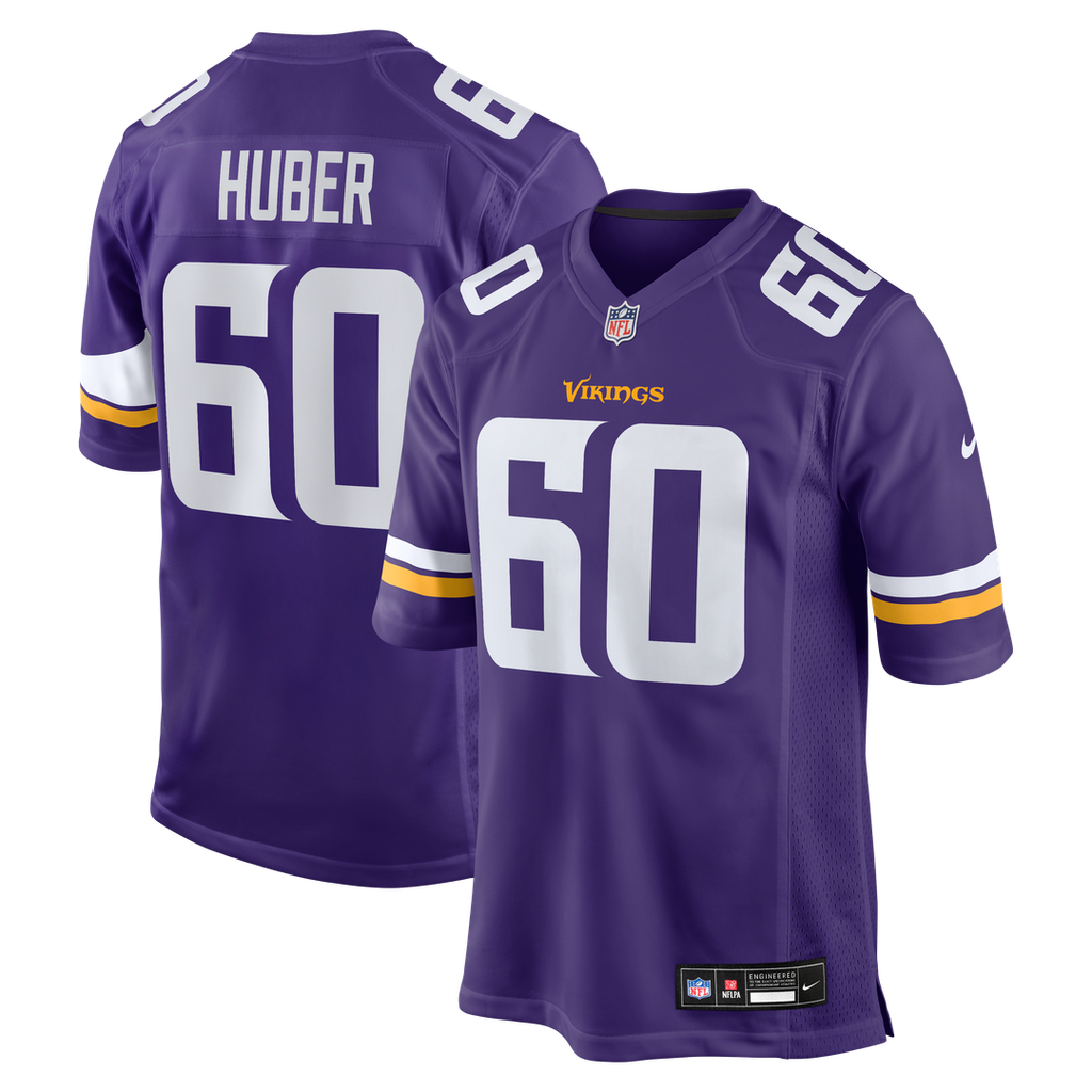 Joe Huber Minnesota Vikings Nike Team Game Jersey - Purple Official NFL Team Apparel Football Fan Gear
