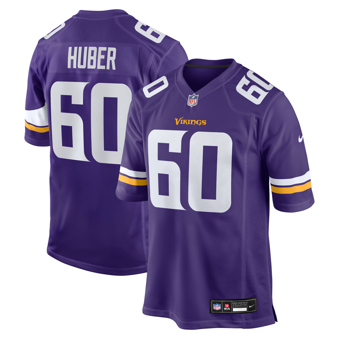 Joe Huber Minnesota Vikings Nike Team Game Jersey - Purple Official NFL Team Apparel Football Fan Gear