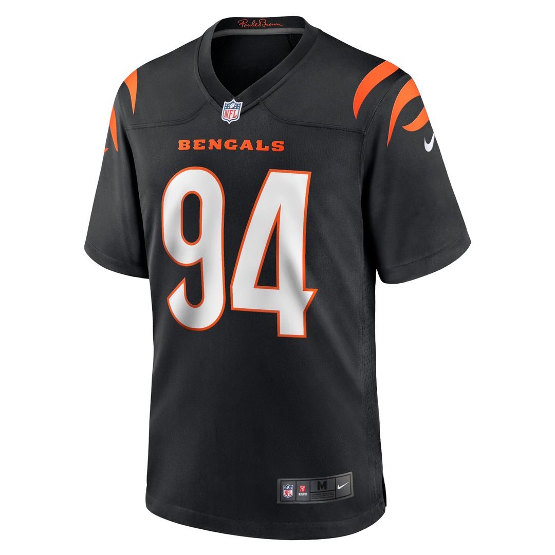 Sam Hubbard Cincinnati Bengals Nike Player Game Jersey - Black Official NFL Team Apparel Football Fan Gear