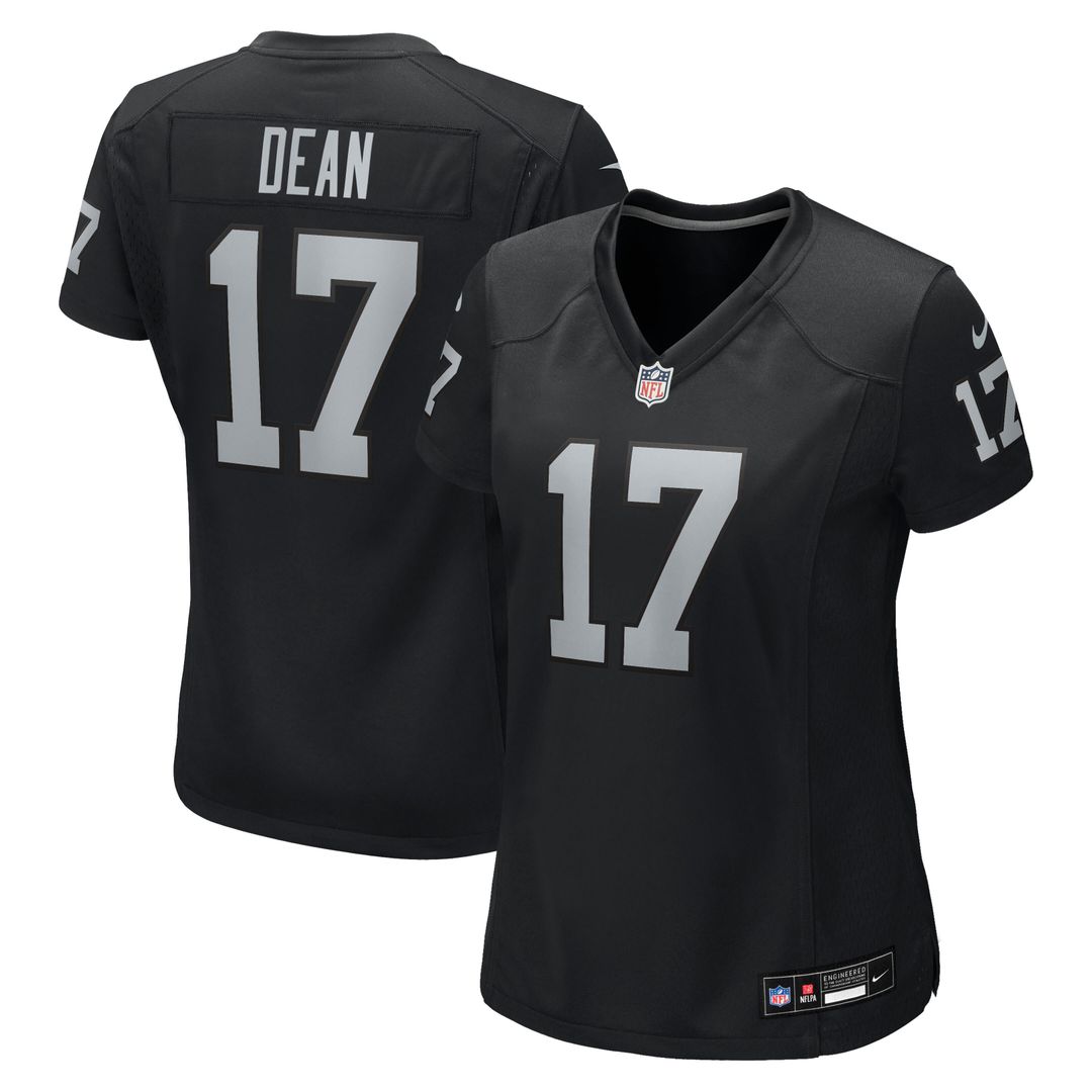Nakobe Dean Las Vegas Raiders Nike Women's Team Game Jersey - Black Official NFL Team Apparel Football Fan Gear