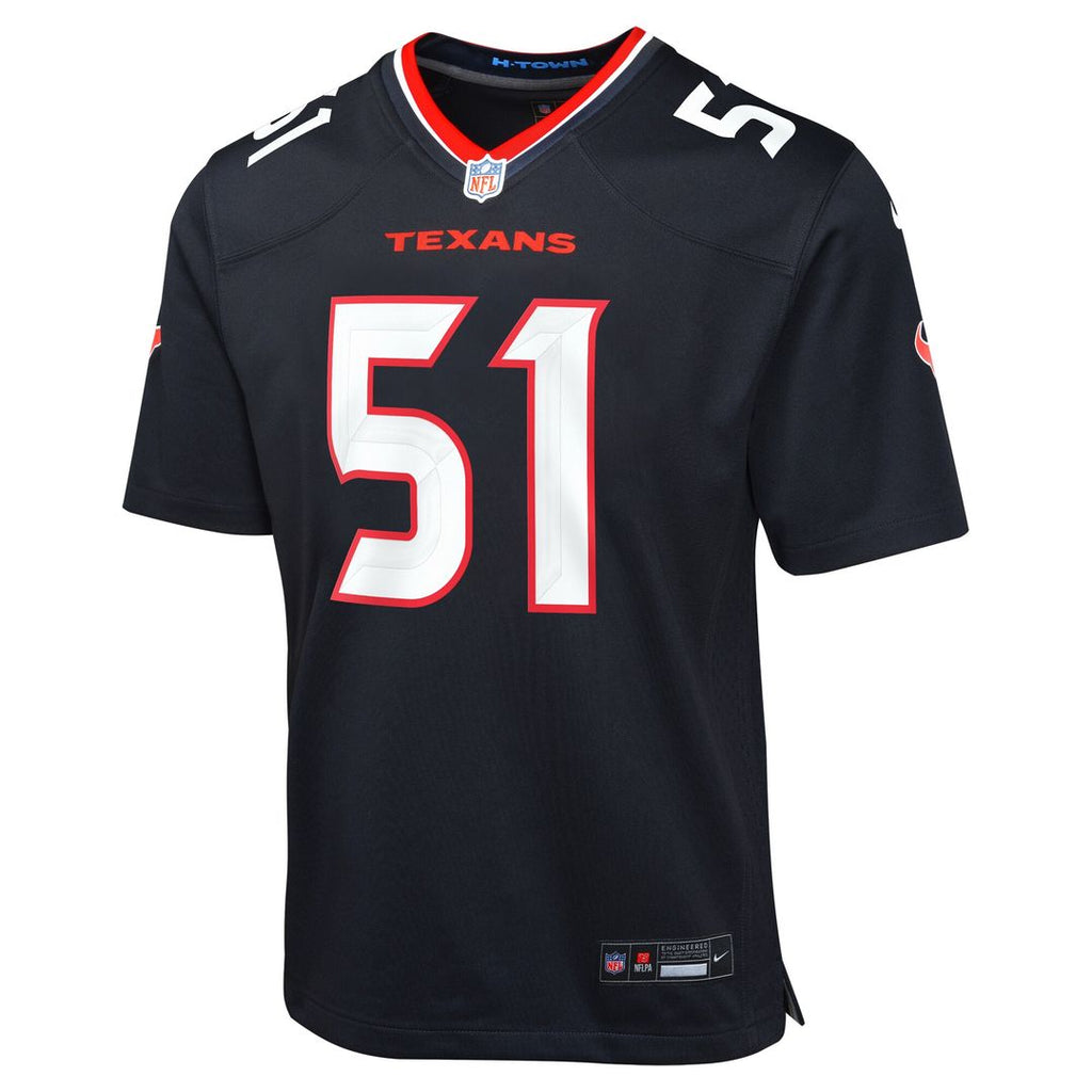 Will Anderson Jr. Houston Texans Nike Youth Game Jersey - White Official NFL Team Apparel Football Fan Gear