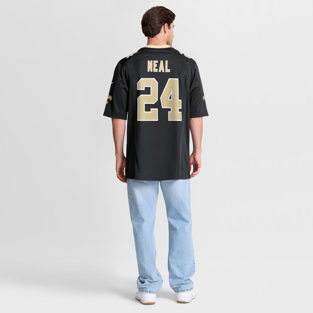 Devin Neal New Orleans Saints Nike Team Game Jersey - Black Official NFL Team Apparel Football Fan Gear