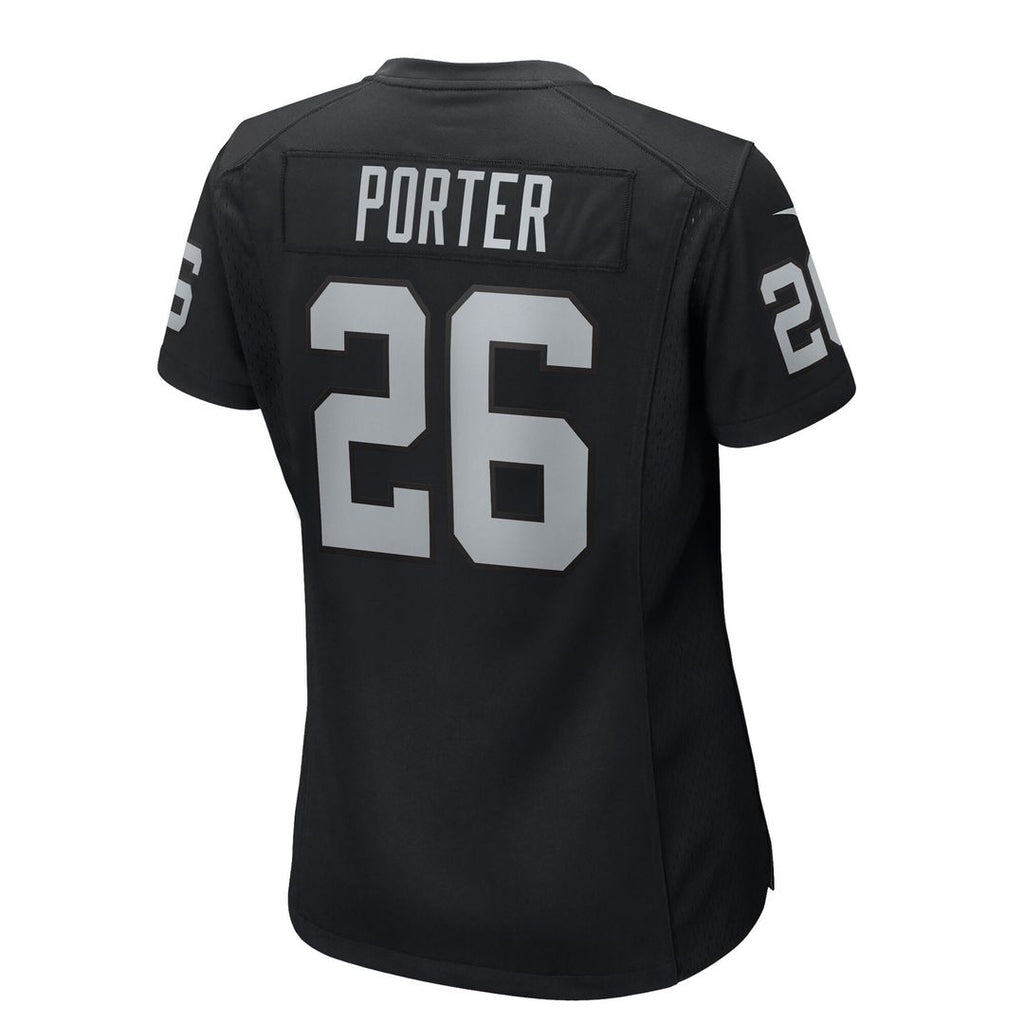 Darien Porter Las Vegas Raiders Nike Women's Team Game Jersey - Black Official NFL Team Apparel Football Fan Gear