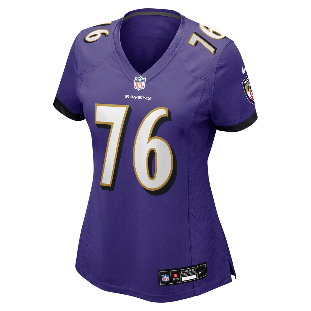Kenyon Green Baltimore Ravens Nike Women's Team Game Jersey - Purple Official NFL Team Apparel Football Fan Gear