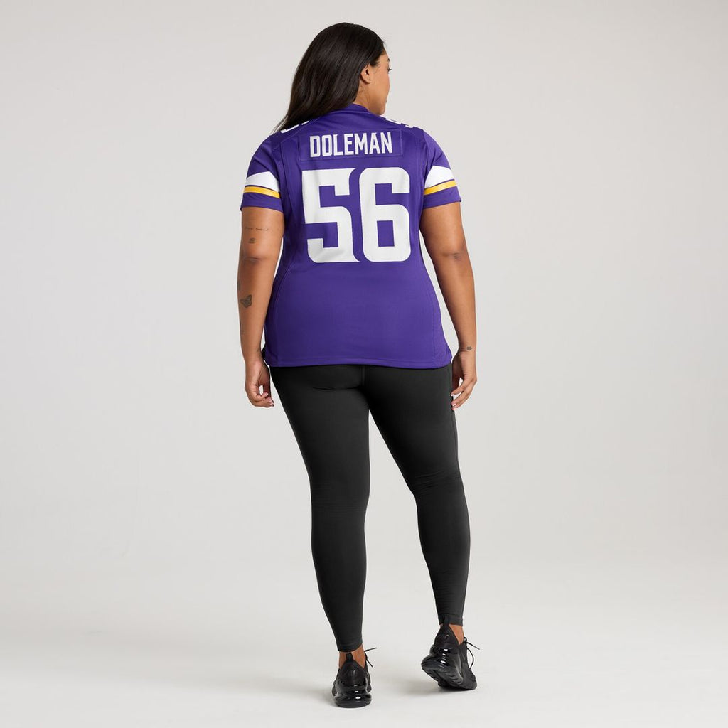 Chris Doleman Minnesota Vikings Nike Women's Game Retired Player Jersey - Purple Official NFL Team Apparel Football Fan Gear