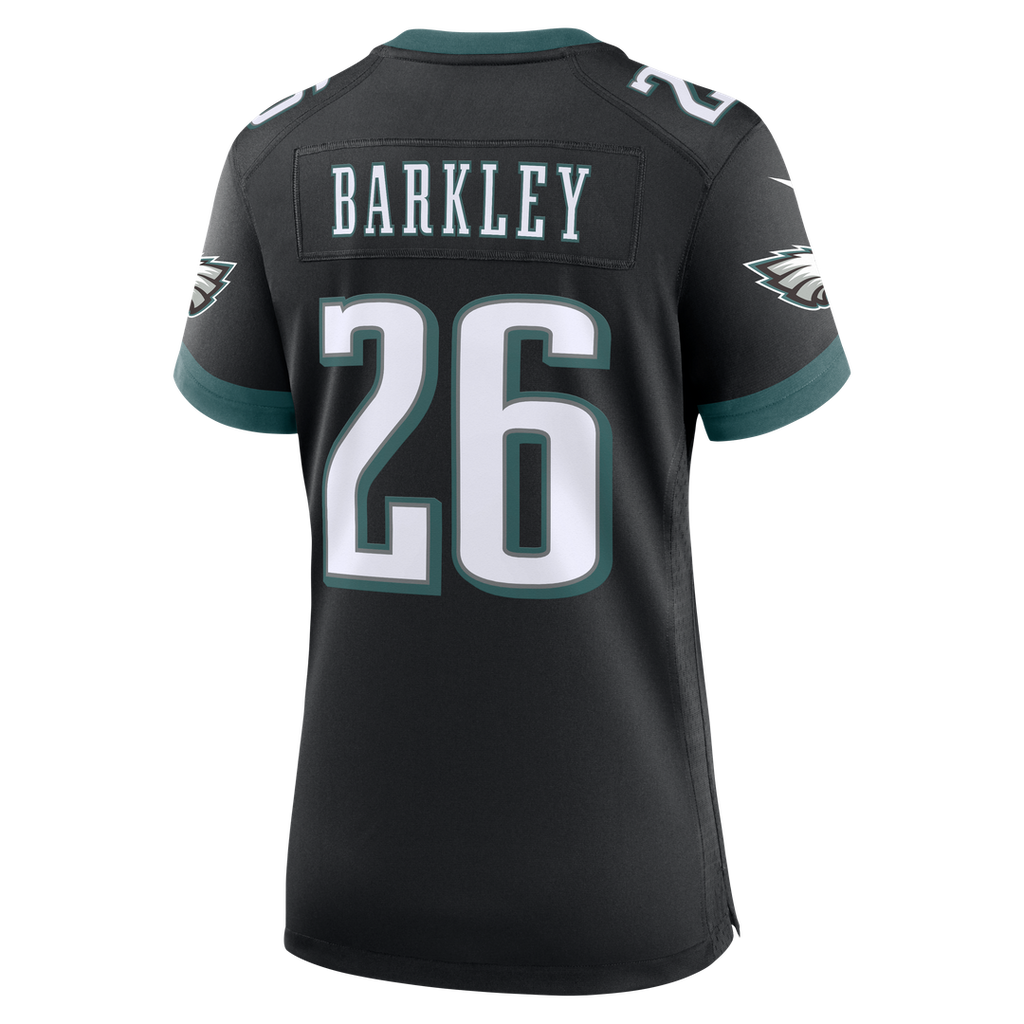 Saquon Barkley Philadelphia Eagles Nike Women's Alternate Game Jersey - Black Official NFL Team Apparel Football Fan Gear