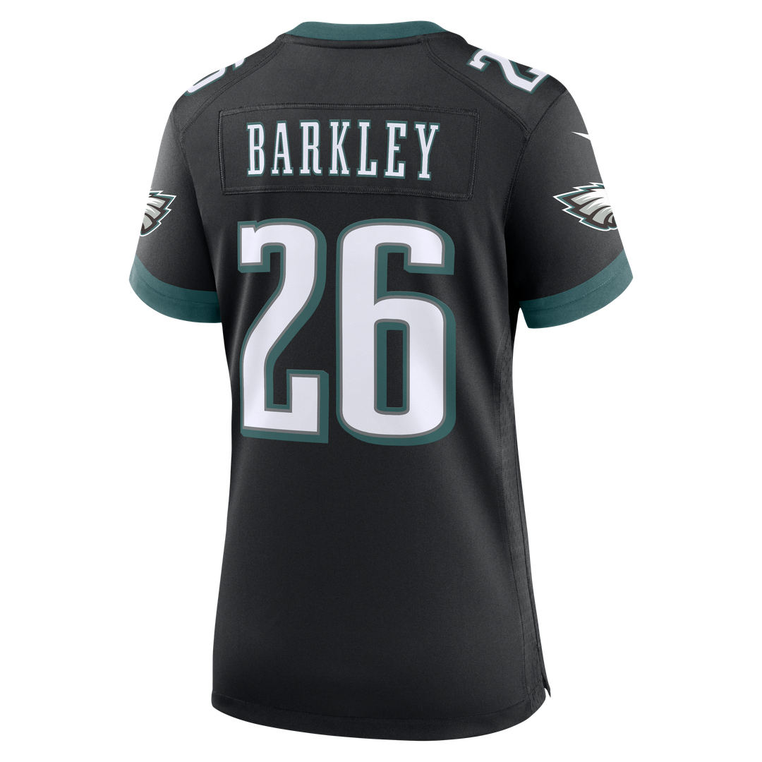Saquon Barkley Philadelphia Eagles Nike Women's Alternate Game Jersey - Black Official NFL Team Apparel Football Fan Gear