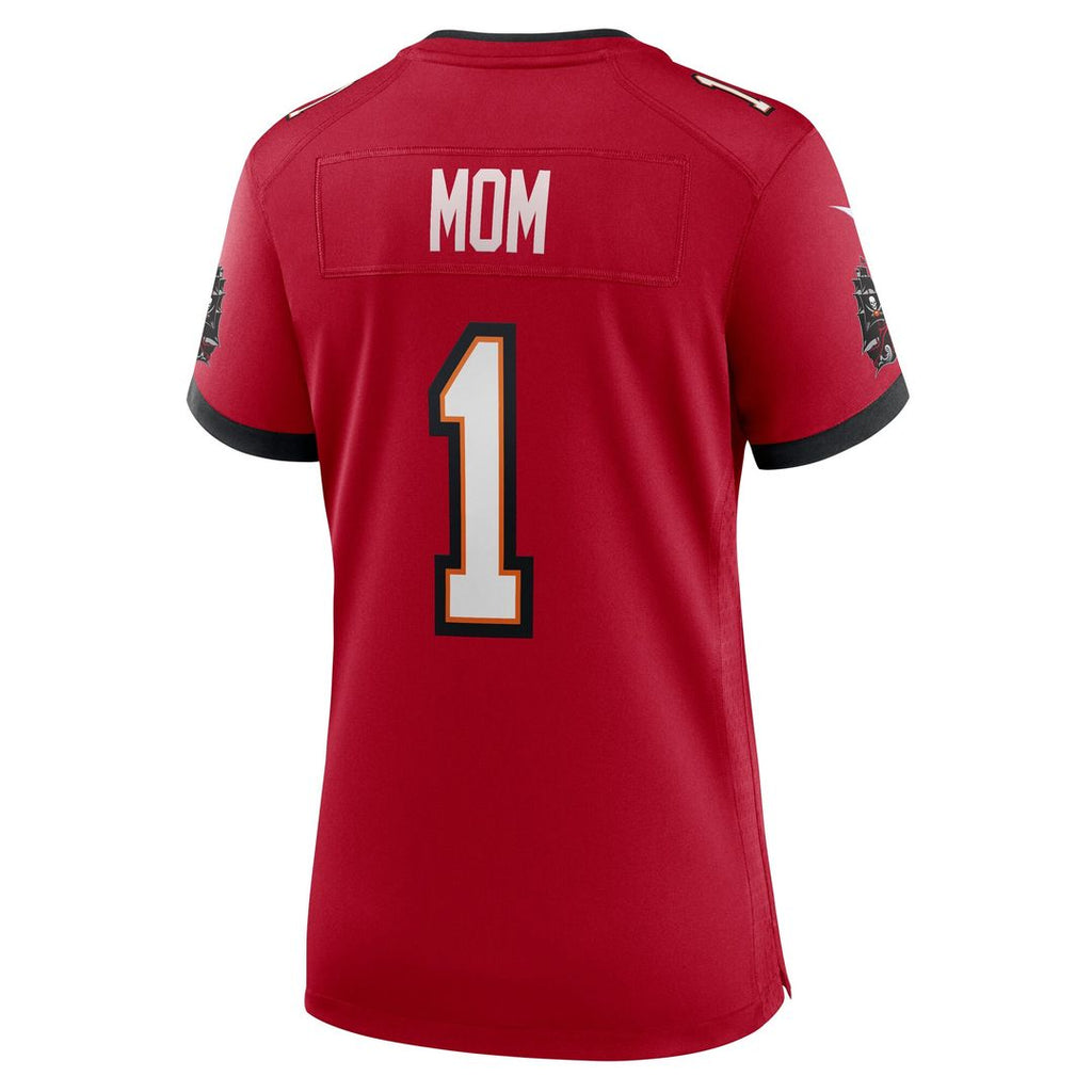 Number 1 Mom Tampa Bay Buccaneers Nike Women's Game Jersey - Red Official NFL Team Apparel Football Fan Gear