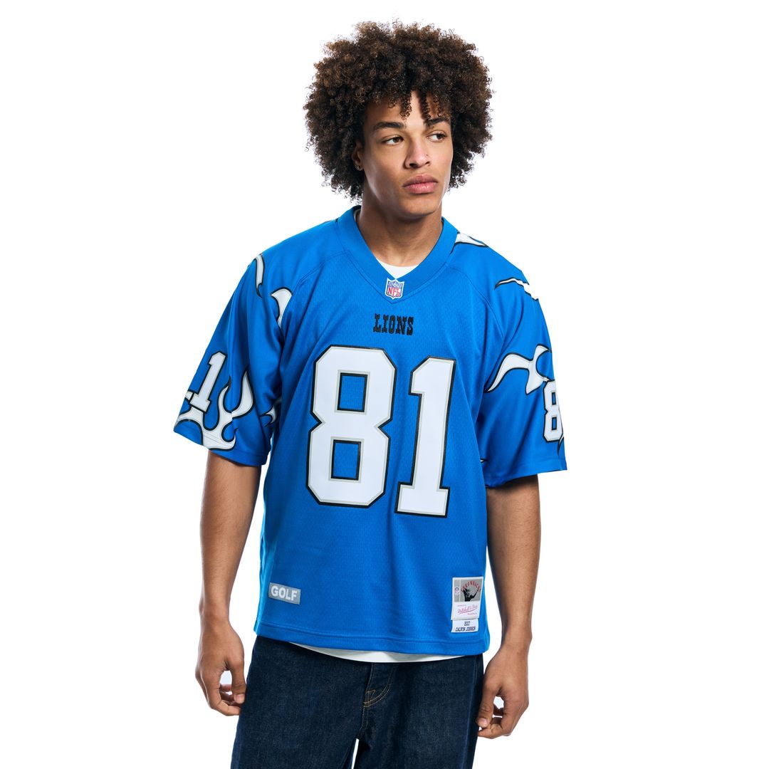 Calvin Johnson Detroit Lions Mitchell & Ness x Golf Wang Unisex 2007 Legacy Fashion Jersey - Blue Official NFL Team Apparel Football Fan Gear