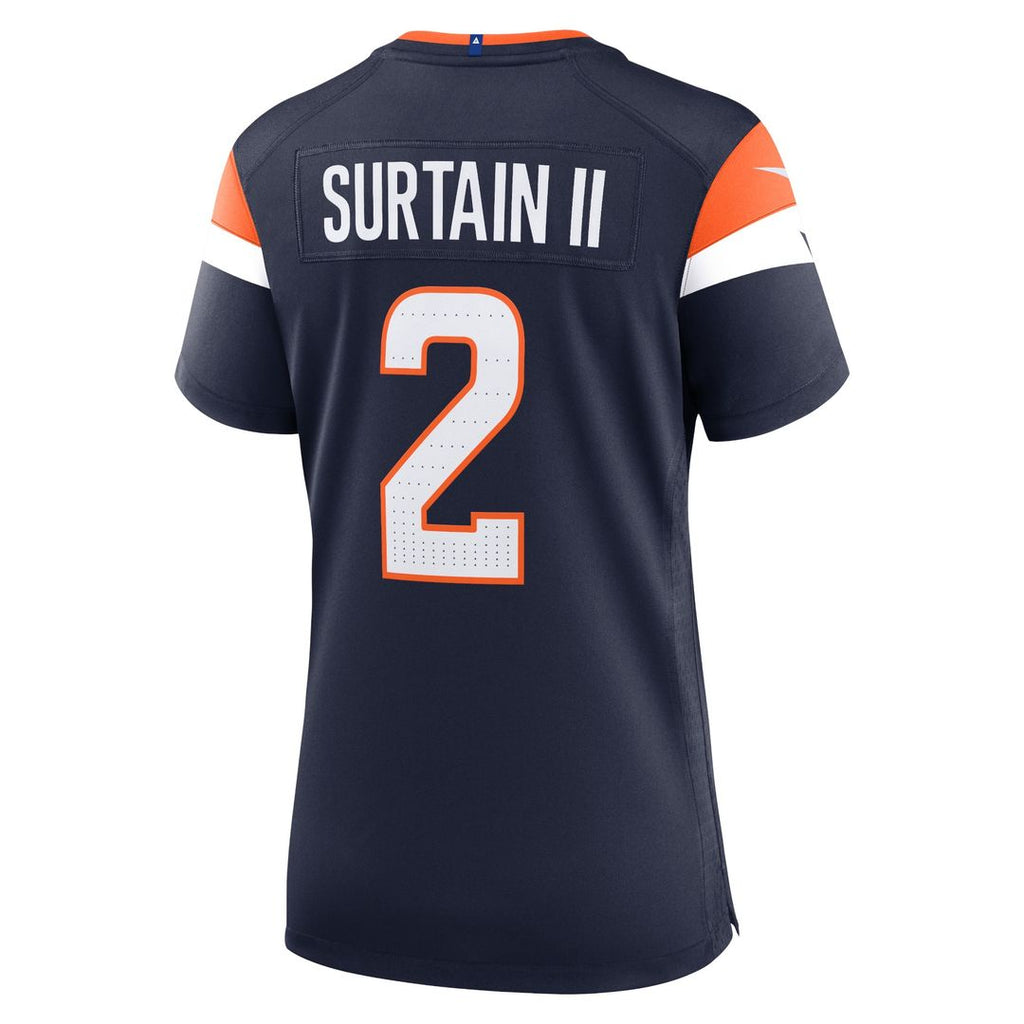 Patrick Surtain II Denver Broncos Nike Women's Team Game Jersey - Orange Official NFL Team Apparel Football Fan Gear