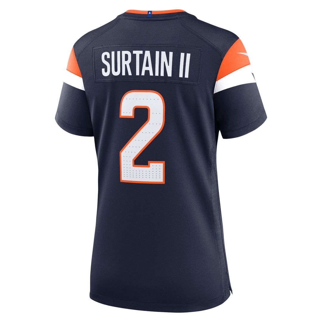 Patrick Surtain II Denver Broncos Nike Women's Team Game Jersey - Orange Official NFL Team Apparel Football Fan Gear