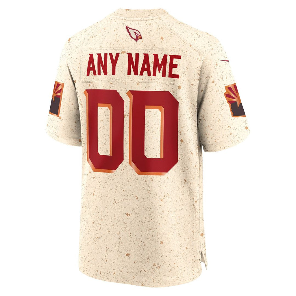 Arizona Cardinals Nike 2025 Rivalries Collection Custom Game Jersey - Natural Official NFL Team Apparel Football Fan Gear