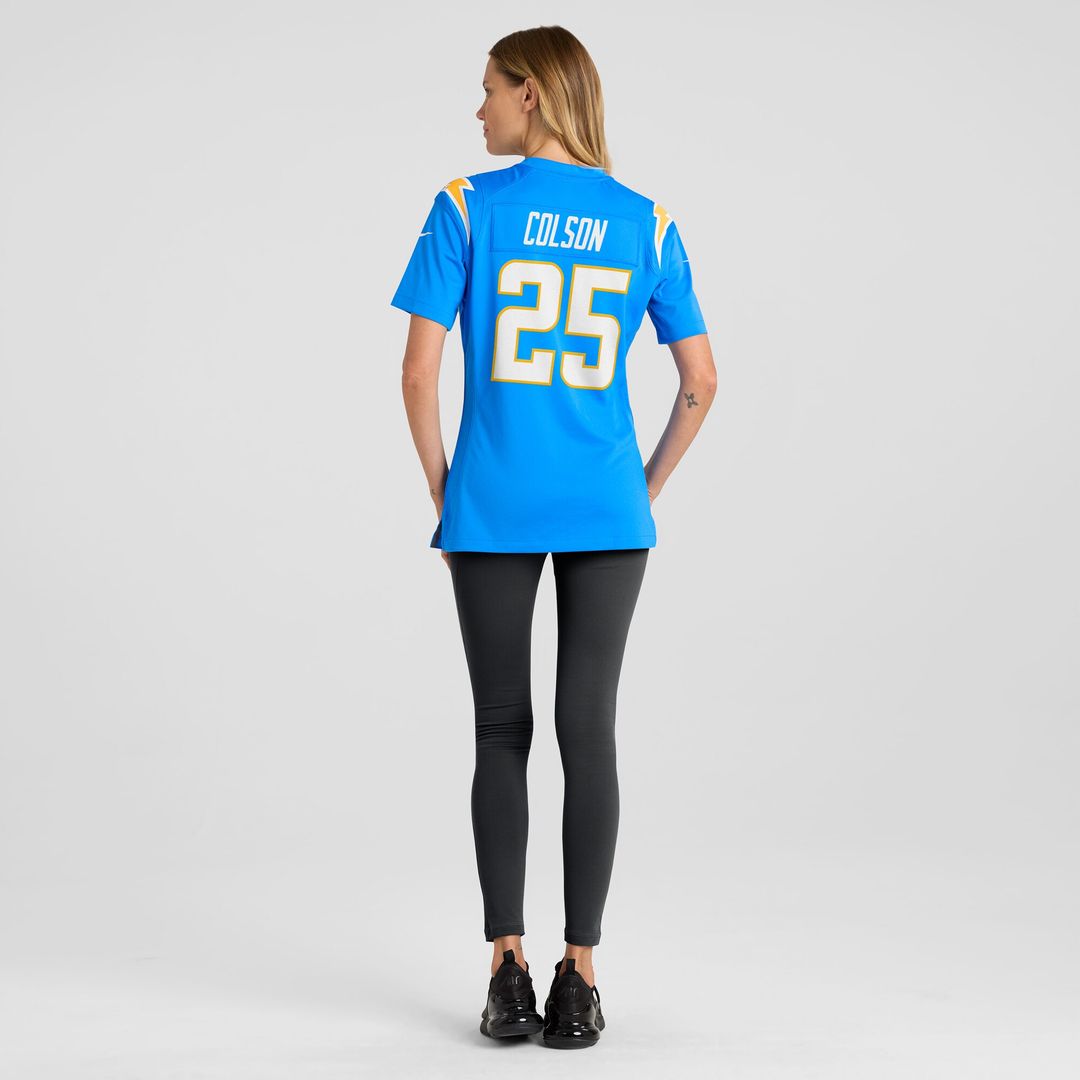 Junior Colson Los Angeles Chargers Nike Women's Game Jersey - Powder Blue Official NFL Team Apparel Football Fan Gear
