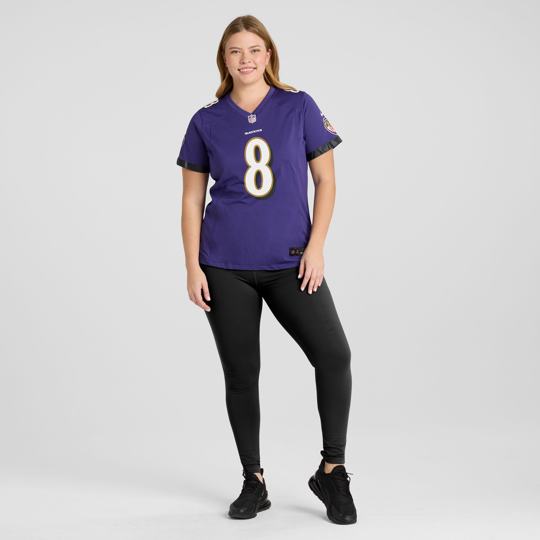 Lamar Jackson Baltimore Ravens Nike Women's Game Jersey - Purple Official NFL Team Apparel Football Fan Gear