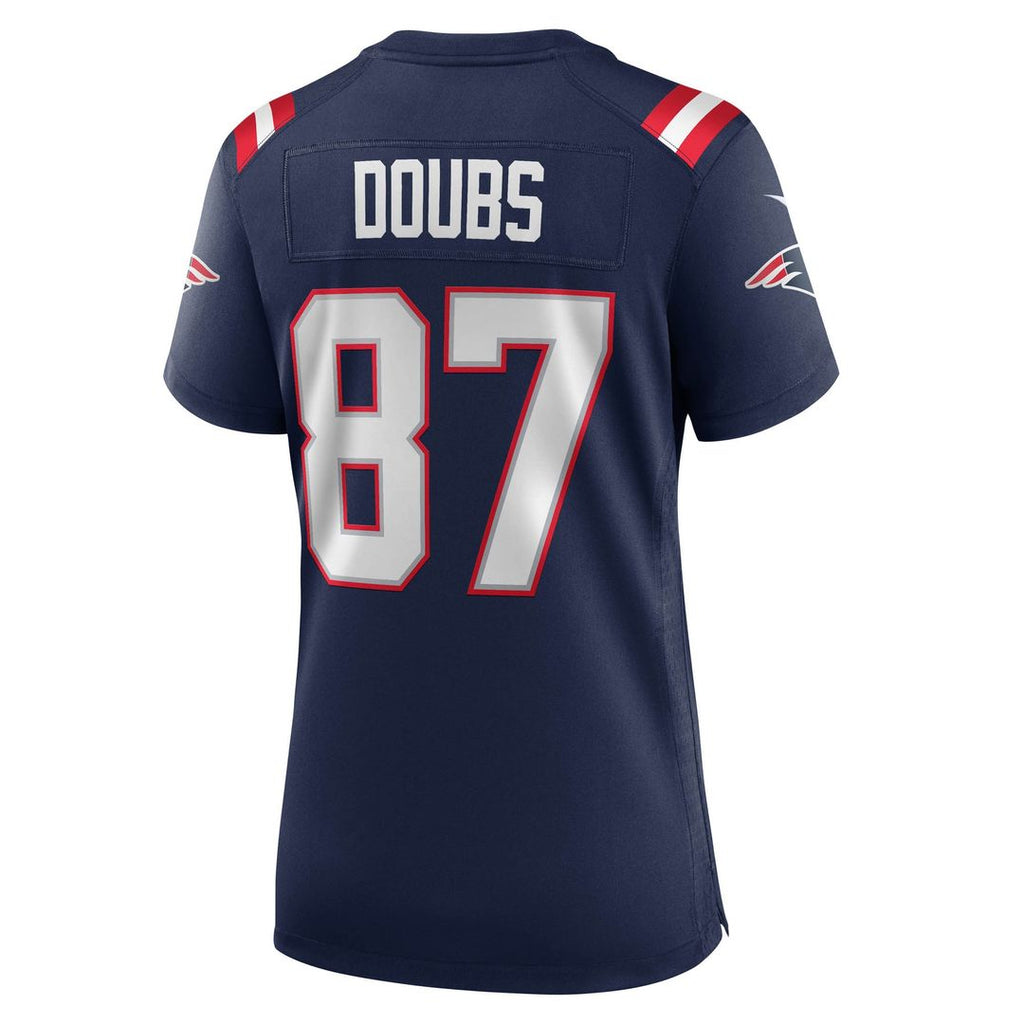 Romeo Doubs New England Patriots Nike Women's Game Jersey - Navy Official NFL Team Apparel Football Fan Gear