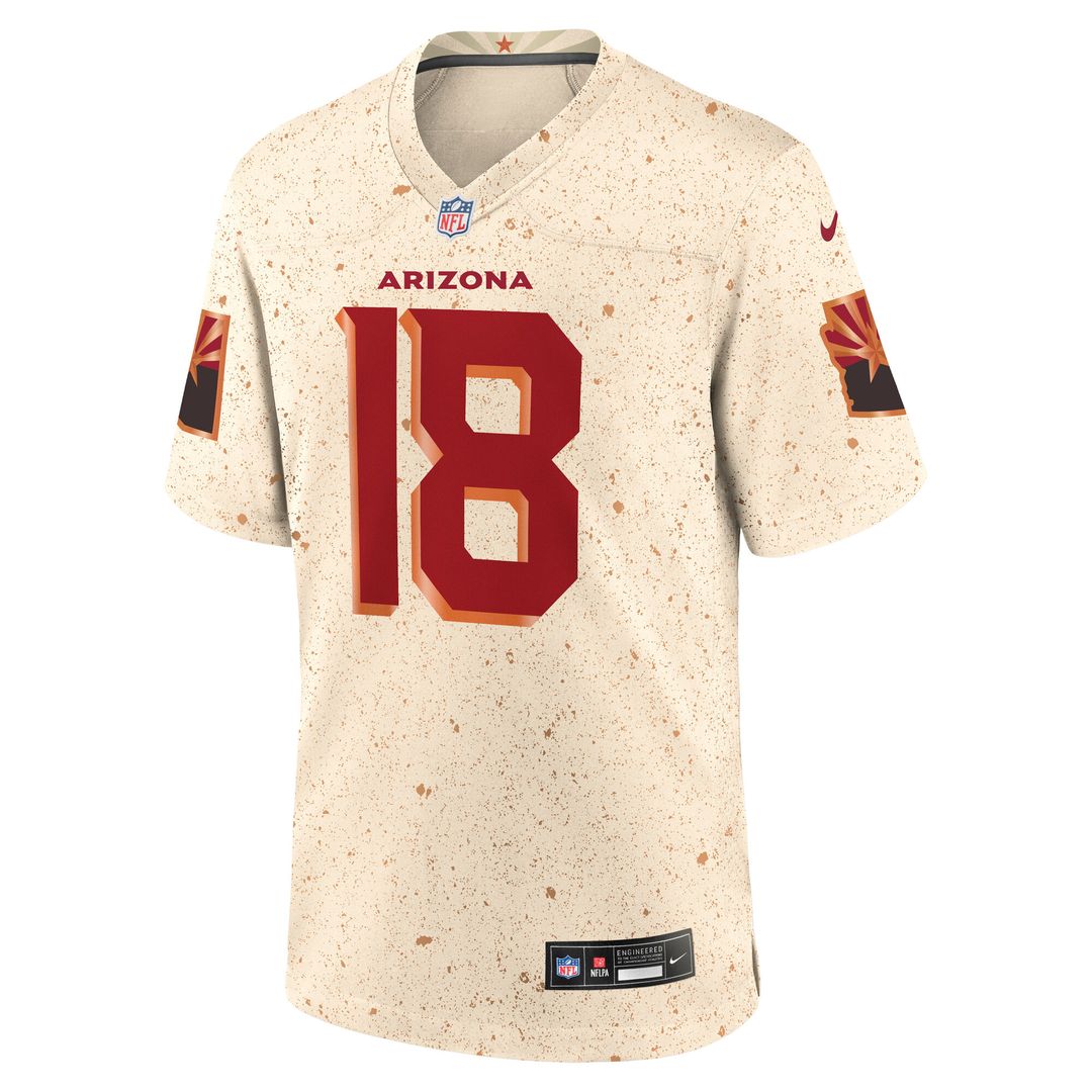 Marvin Harrison Jr. Arizona Cardinals Nike 2025 Rivalries Collection Game Jersey - Natural Official NFL Team Apparel Football Fan Gear