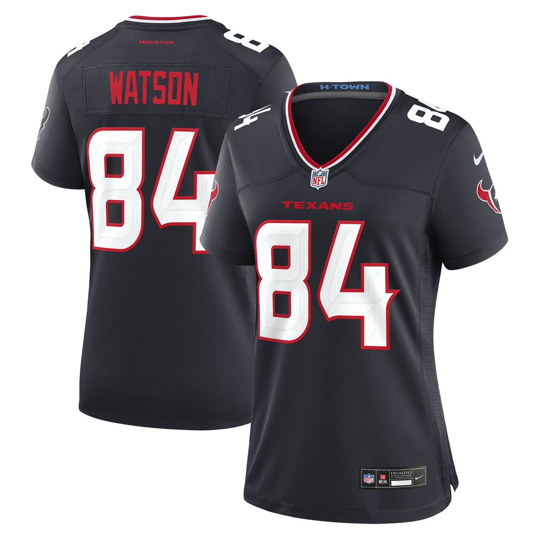 Justin Watson Houston Texans Nike Women's Team Game Jersey - Navy Official NFL Team Apparel Football Fan Gear