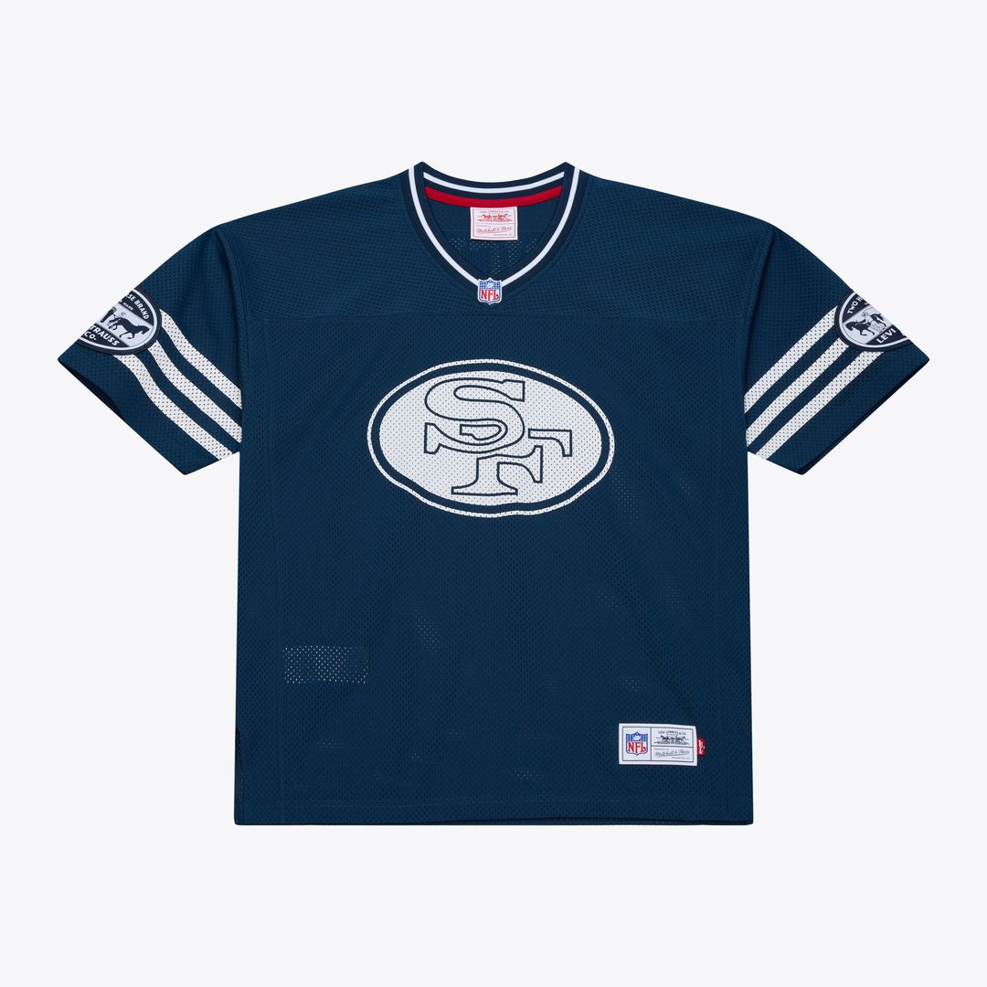 Jerry Rice San Francisco 49ers Mitchell & Ness x Levi's Unisex Legacy Jersey - Navy Official NFL Team Apparel Football Fan Gear