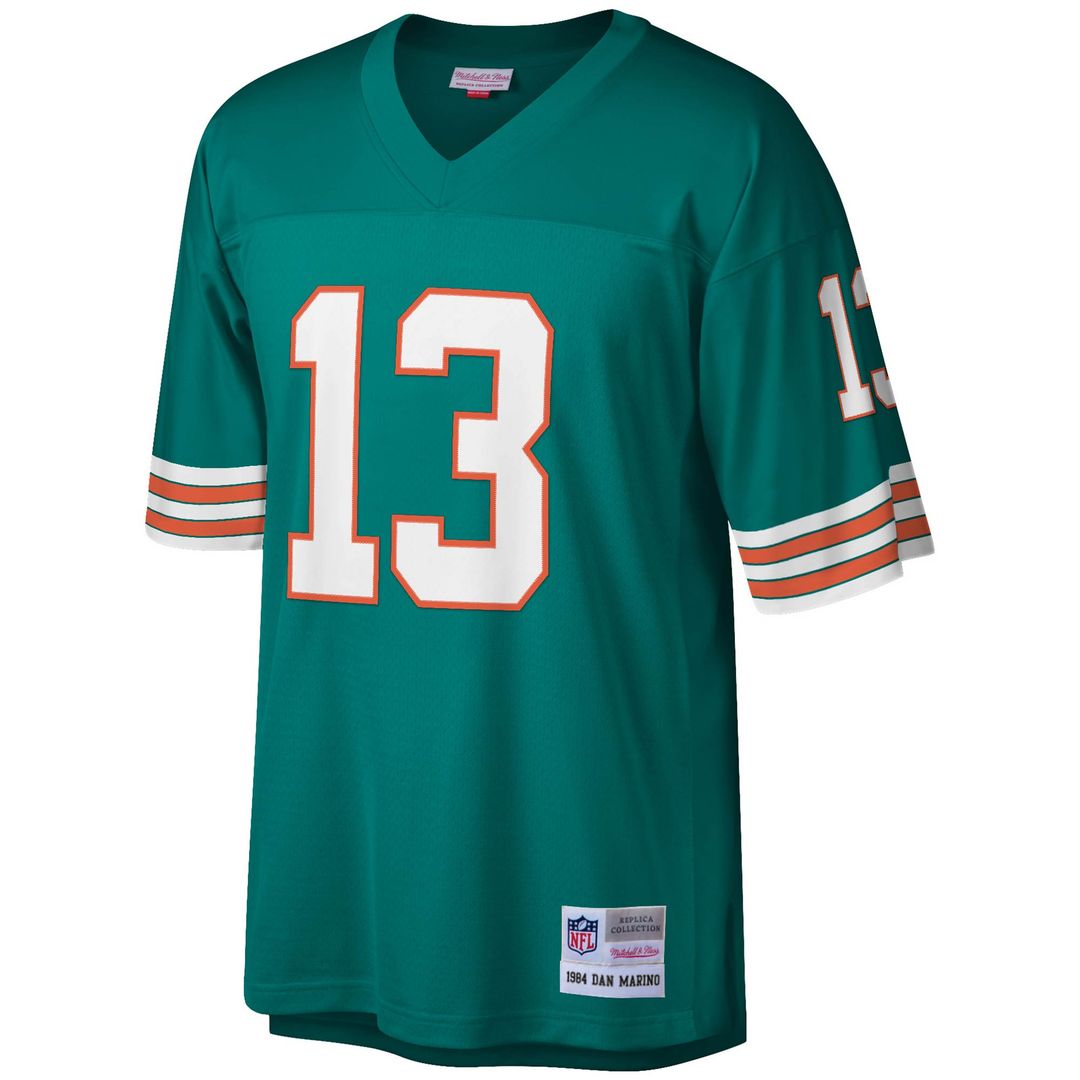 Dan Marino Miami Dolphins Mitchell & Ness Legacy Replica Jersey - Aqua Official NFL Team Apparel Football Fan Gear