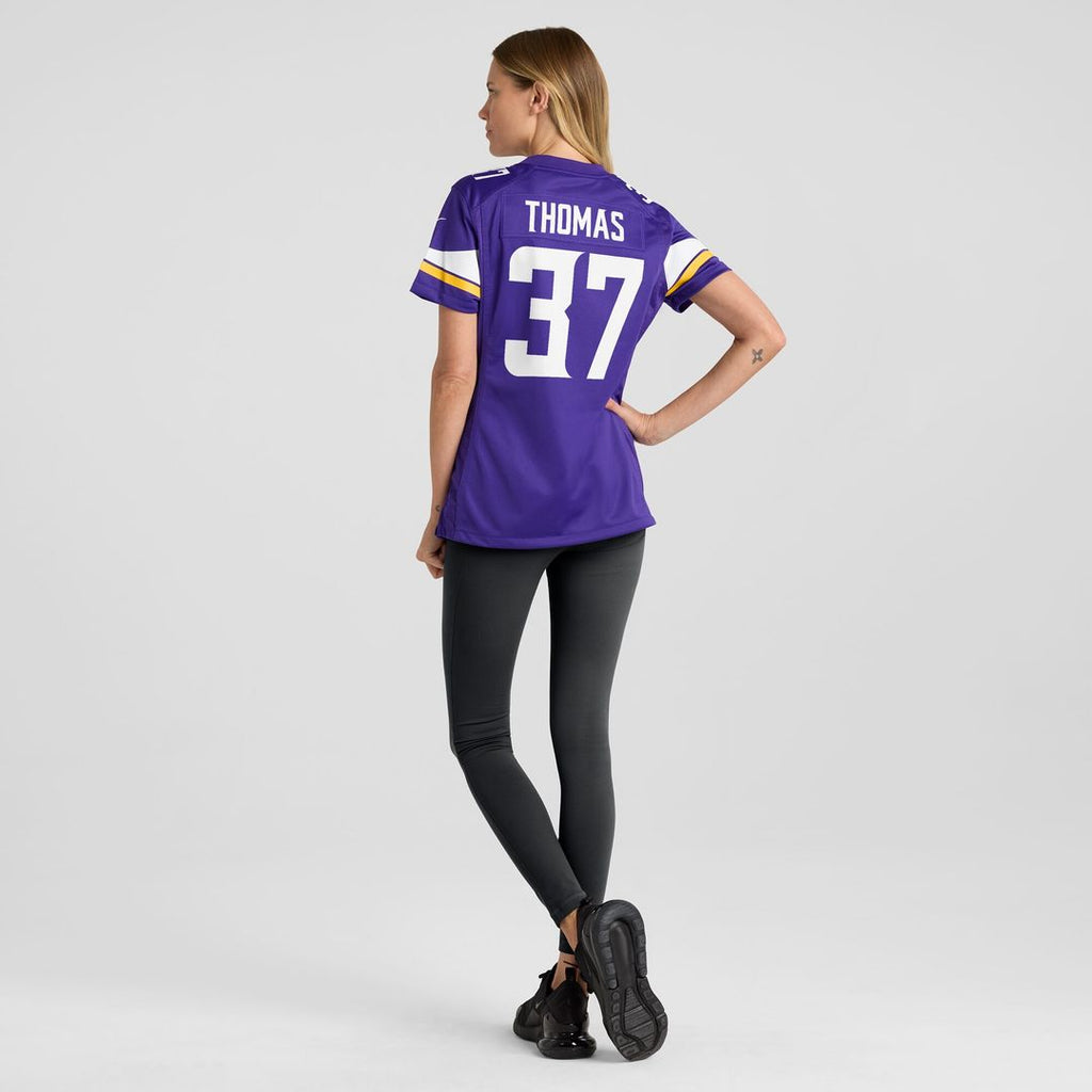 Tavierre Thomas Minnesota Vikings Nike Women's Team Game Jersey - Purple Official NFL Team Apparel Football Fan Gear