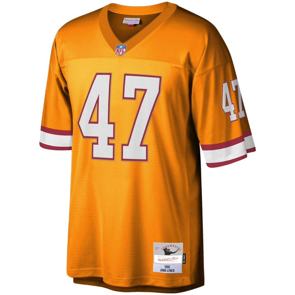 John Lynch Tampa Bay Buccaneers Mitchell & Ness Legacy Replica Jersey - Orange Official NFL Team Apparel Football Fan Gear