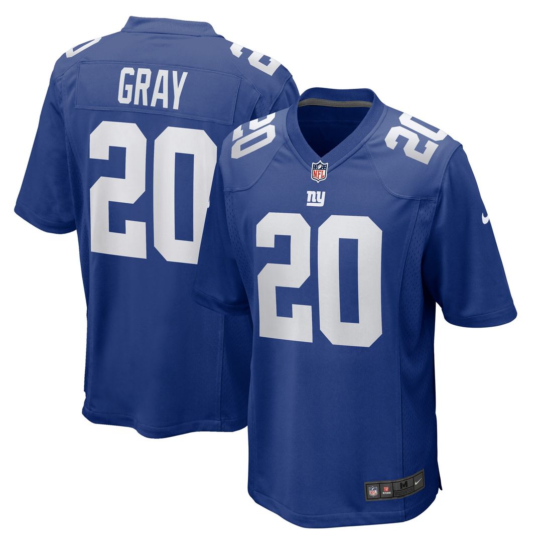 Eric Gray New York Giants Nike Team Game Jersey - Royal Official NFL Team Apparel Football Fan Gear